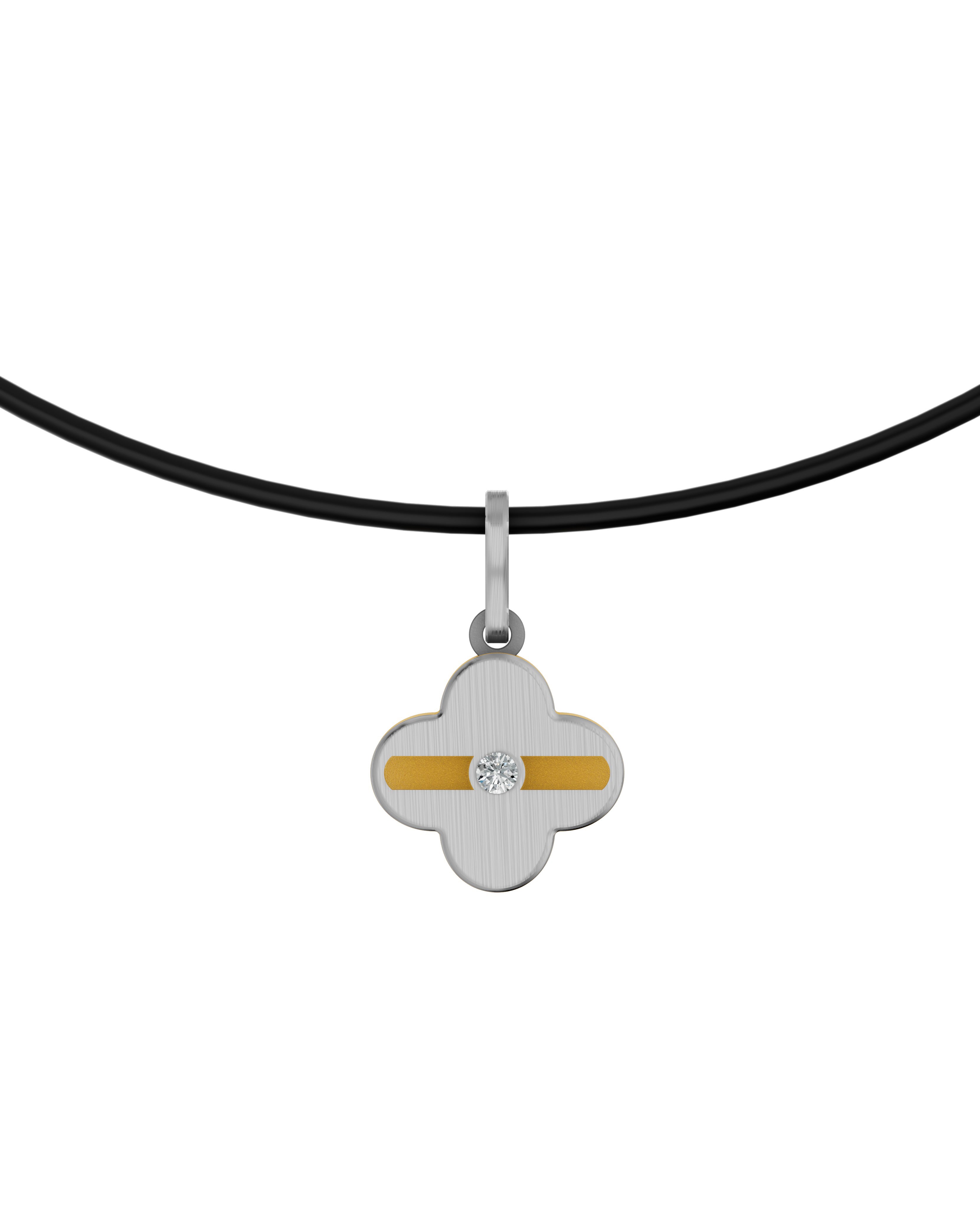 Titanium and Lab-grown Pendant