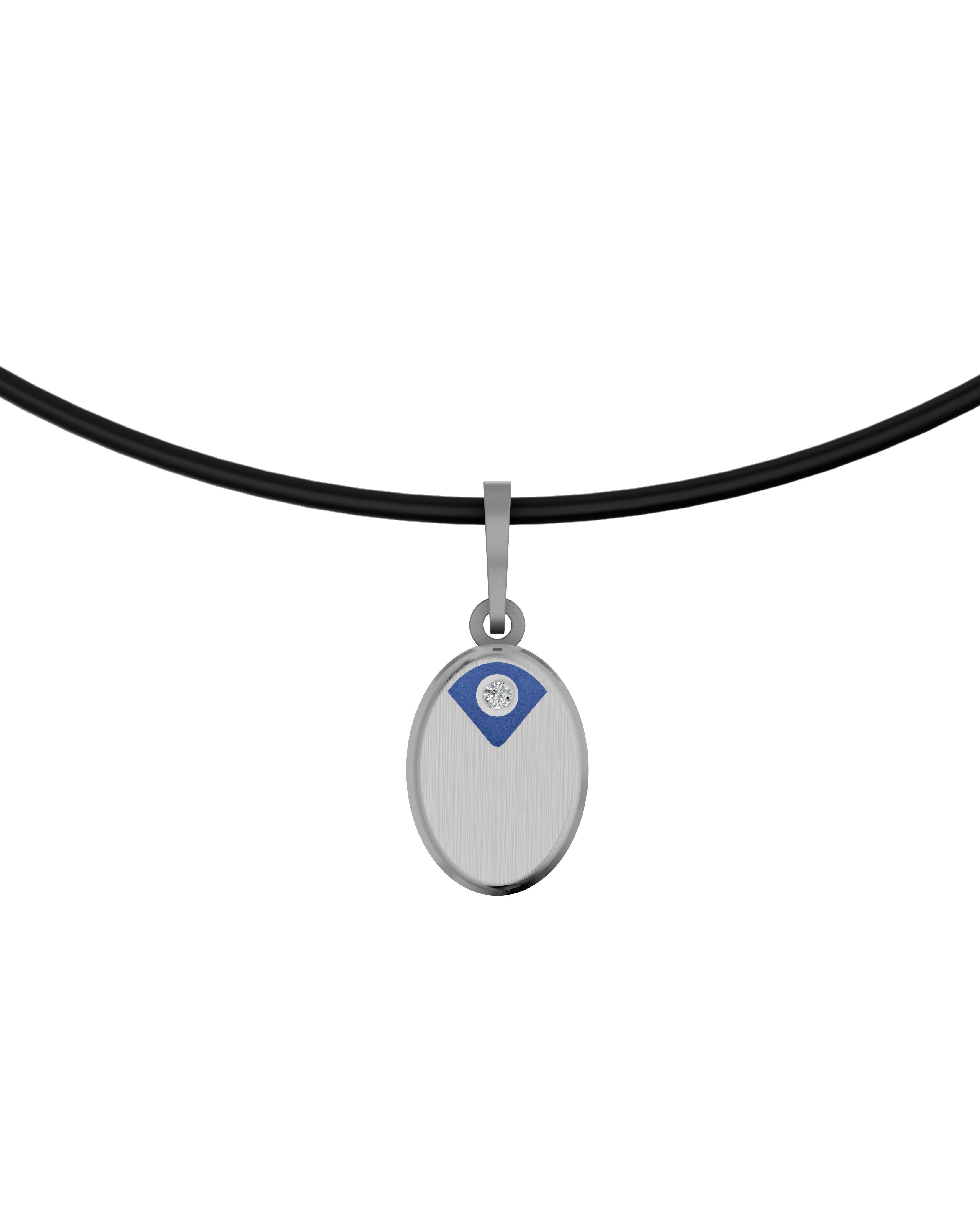 Titanium and Lab-gown Pendant
