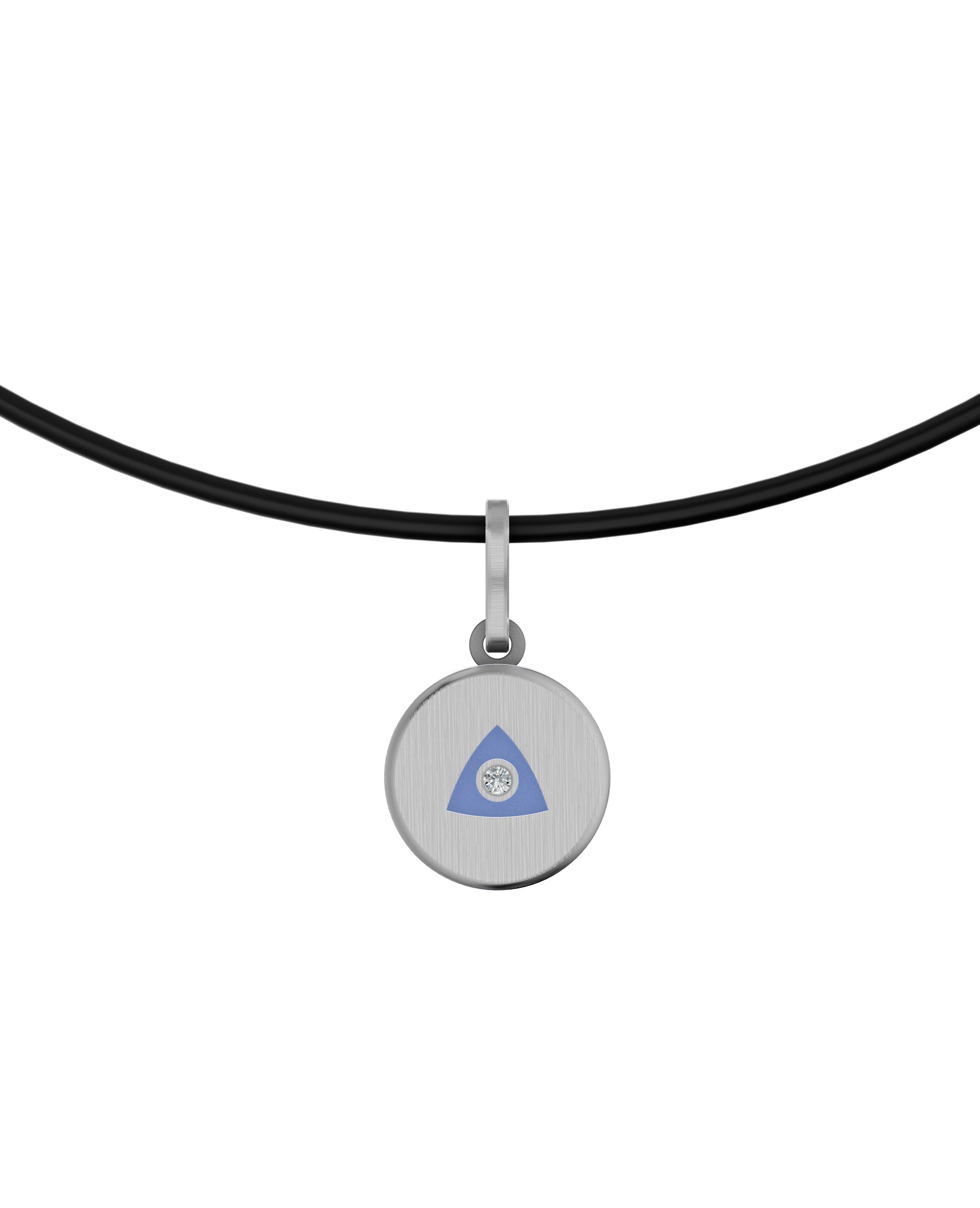 Titanium and Lab-gown Pendant
