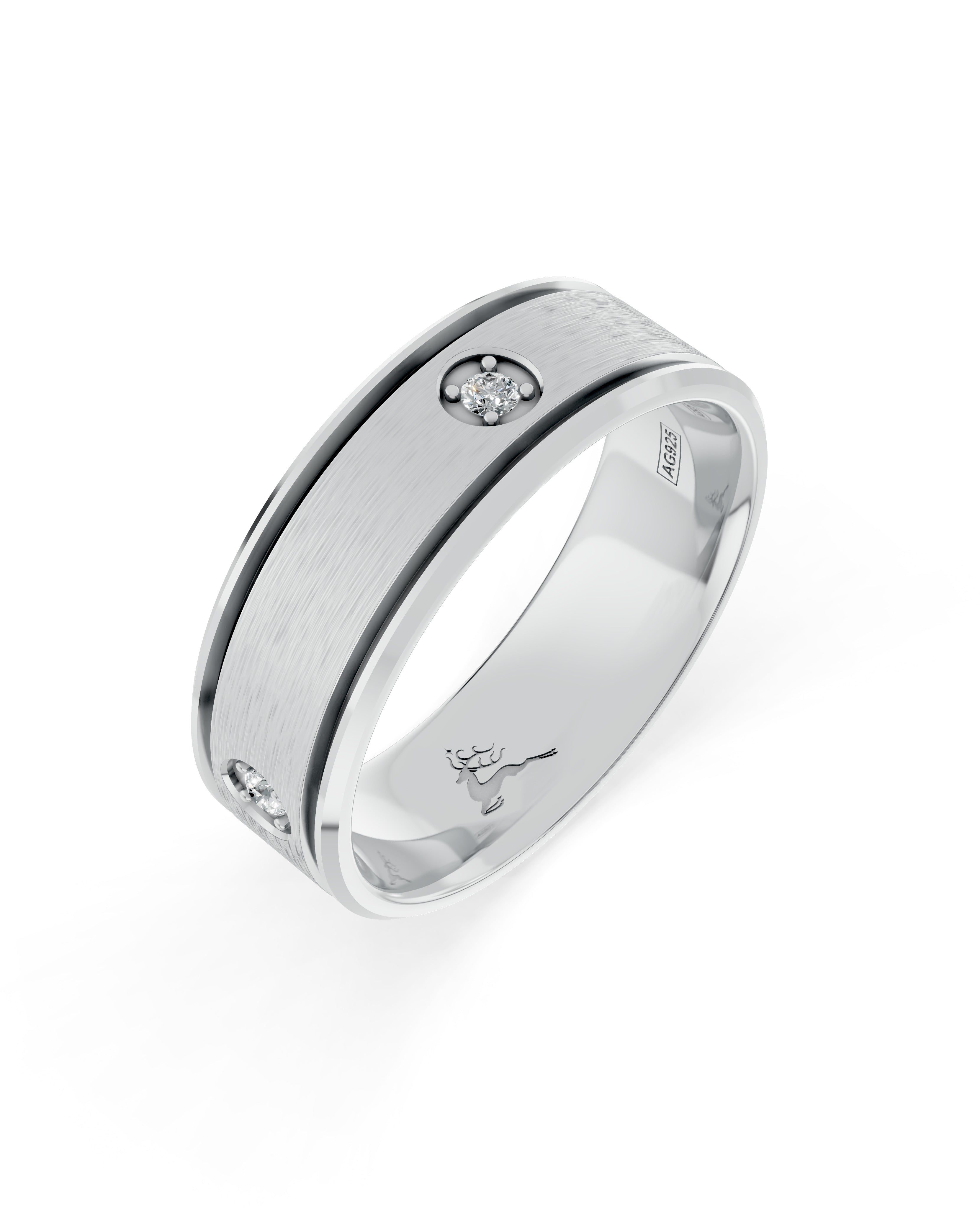 Etheral Ties Vow Line Ring