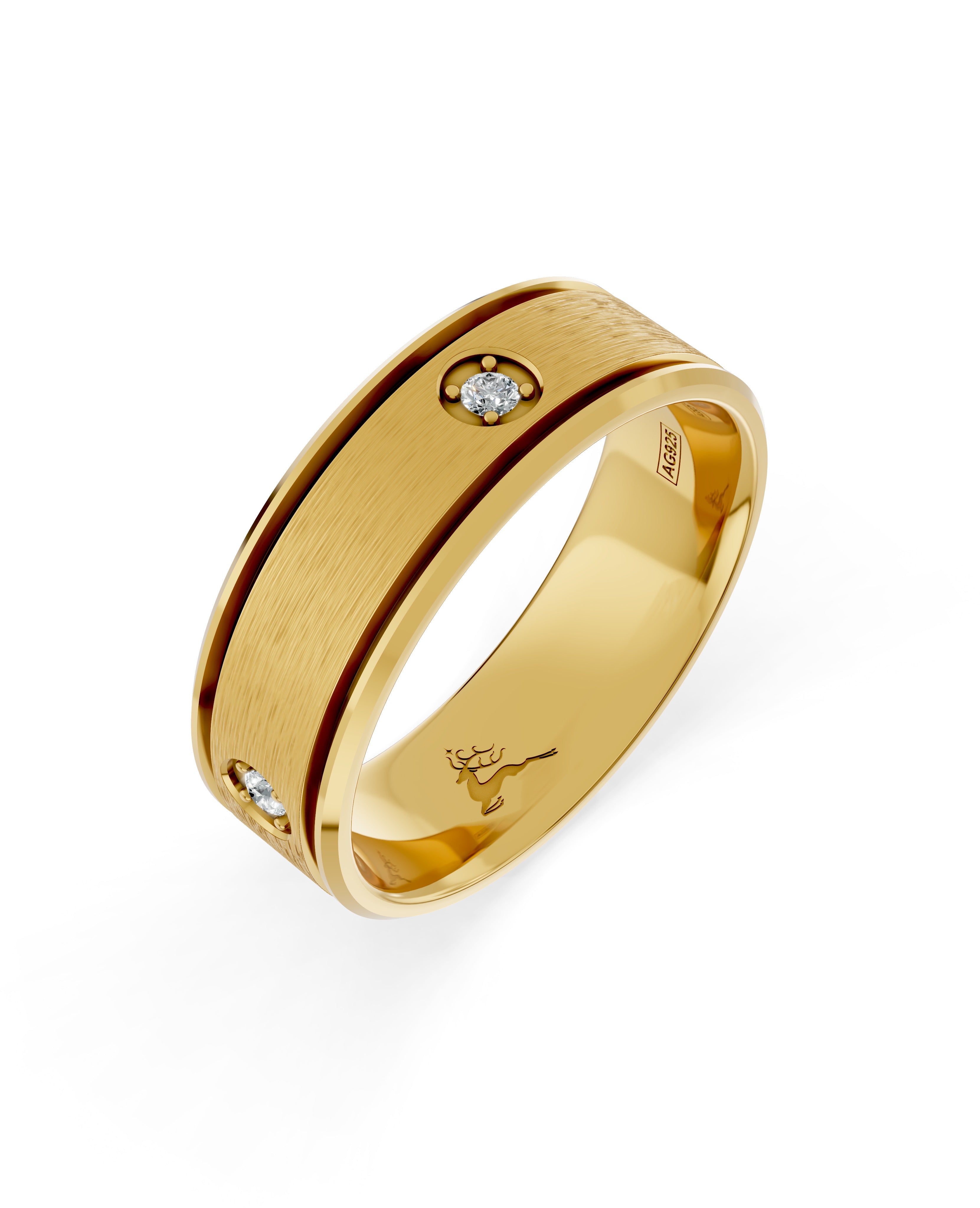 Etheral Ties Vow Line Ring