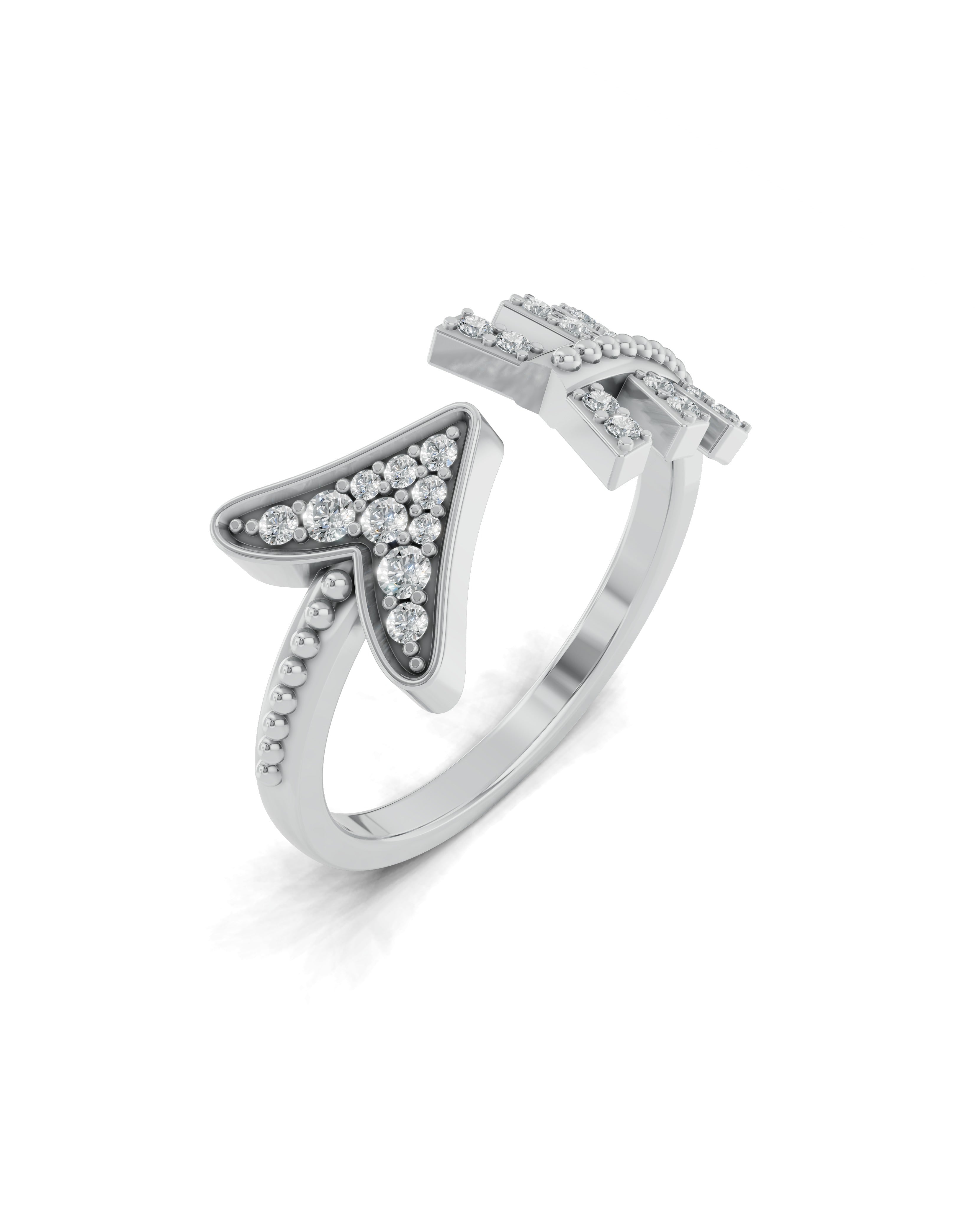 Platinized Sterling Silver