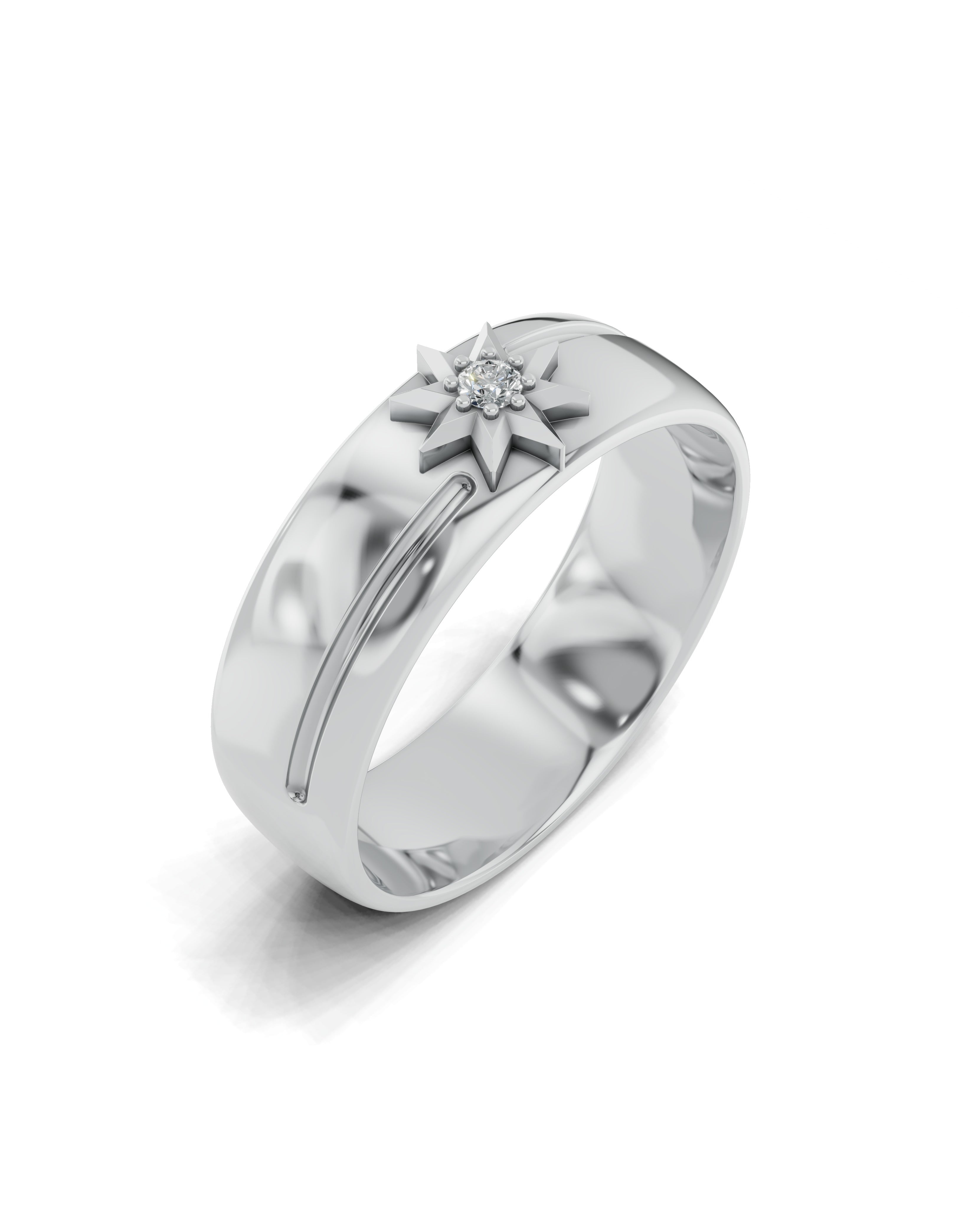 Platinized Sterling Silver