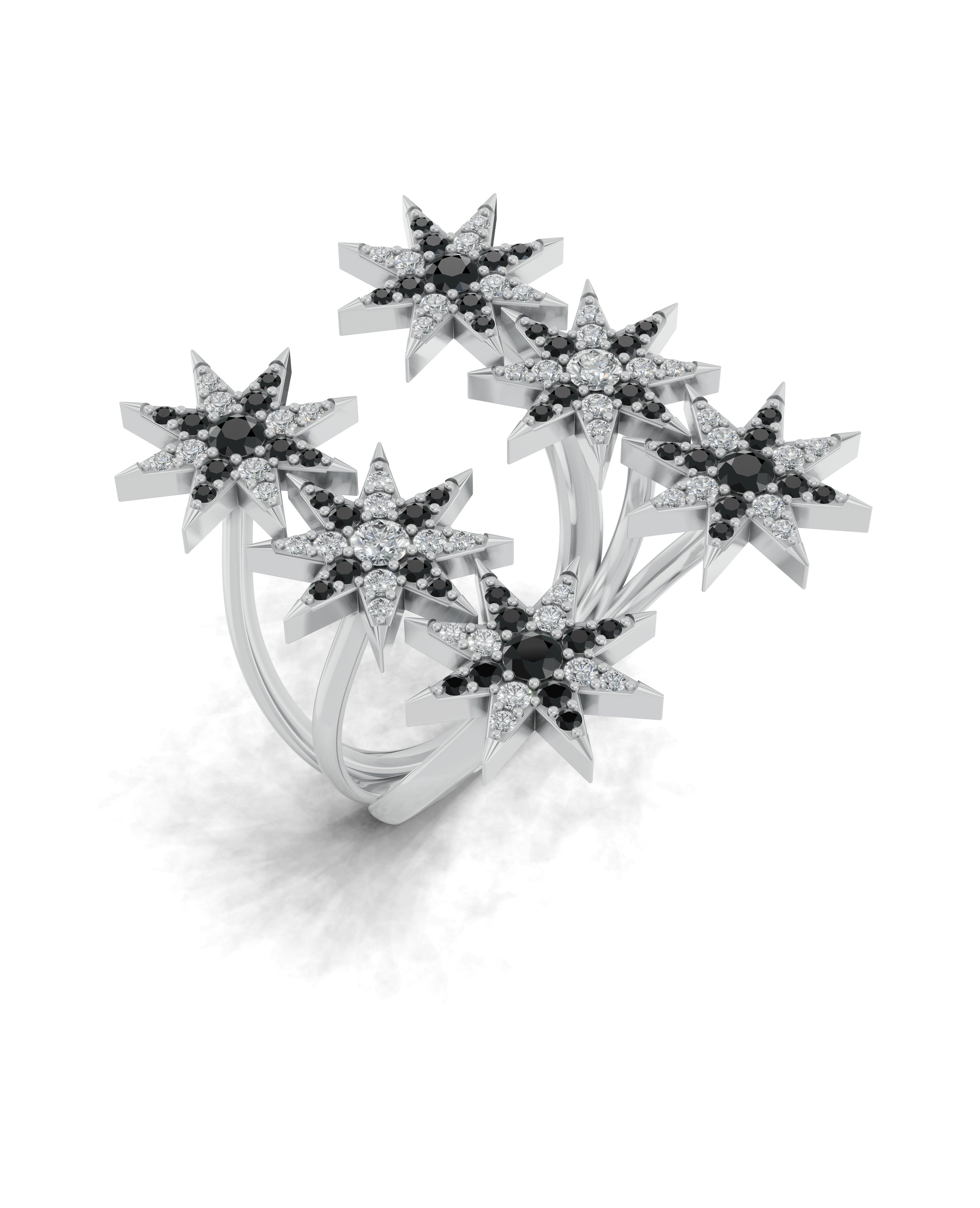 Platinized Sterling Silver