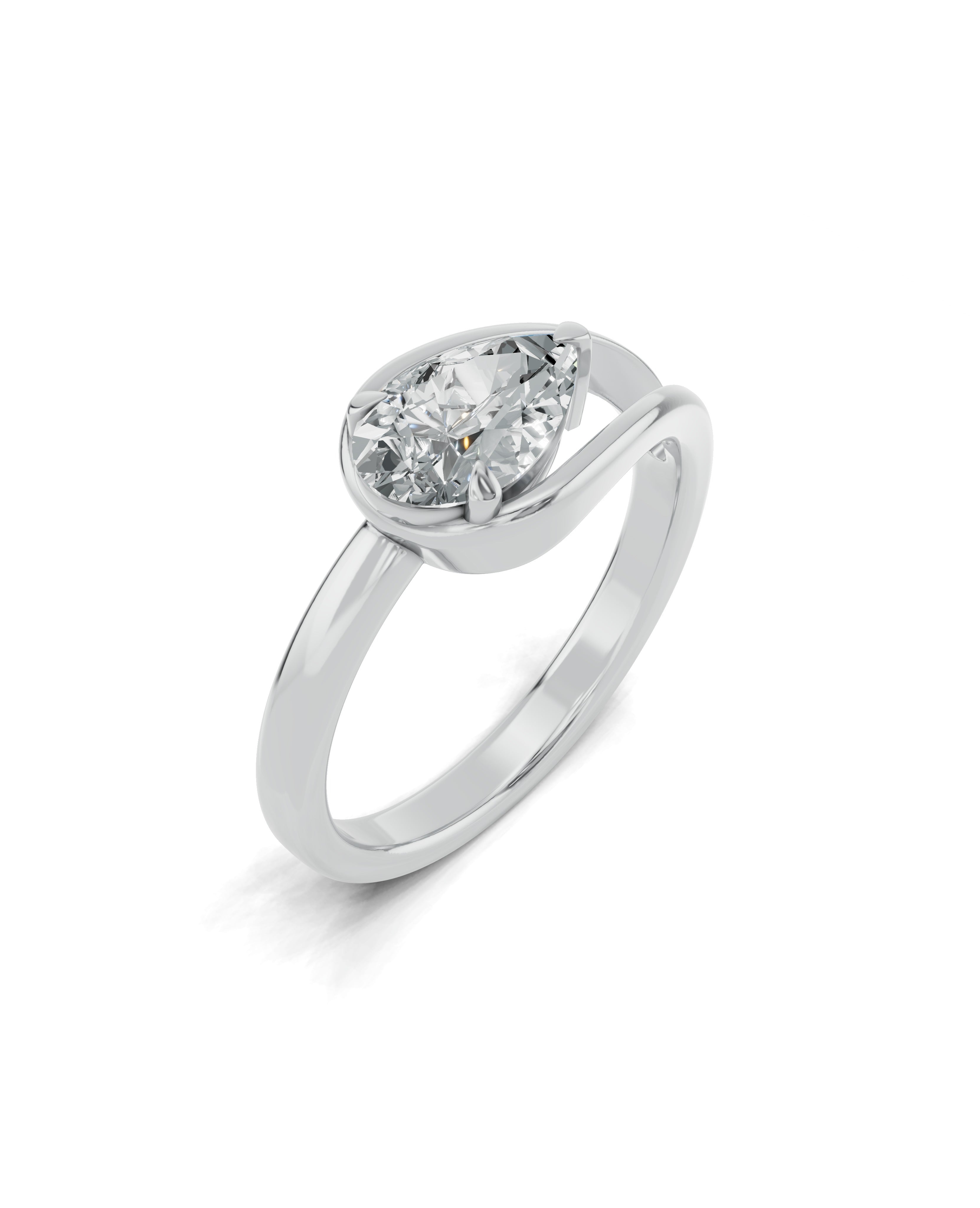 Platinized Sterling Silver