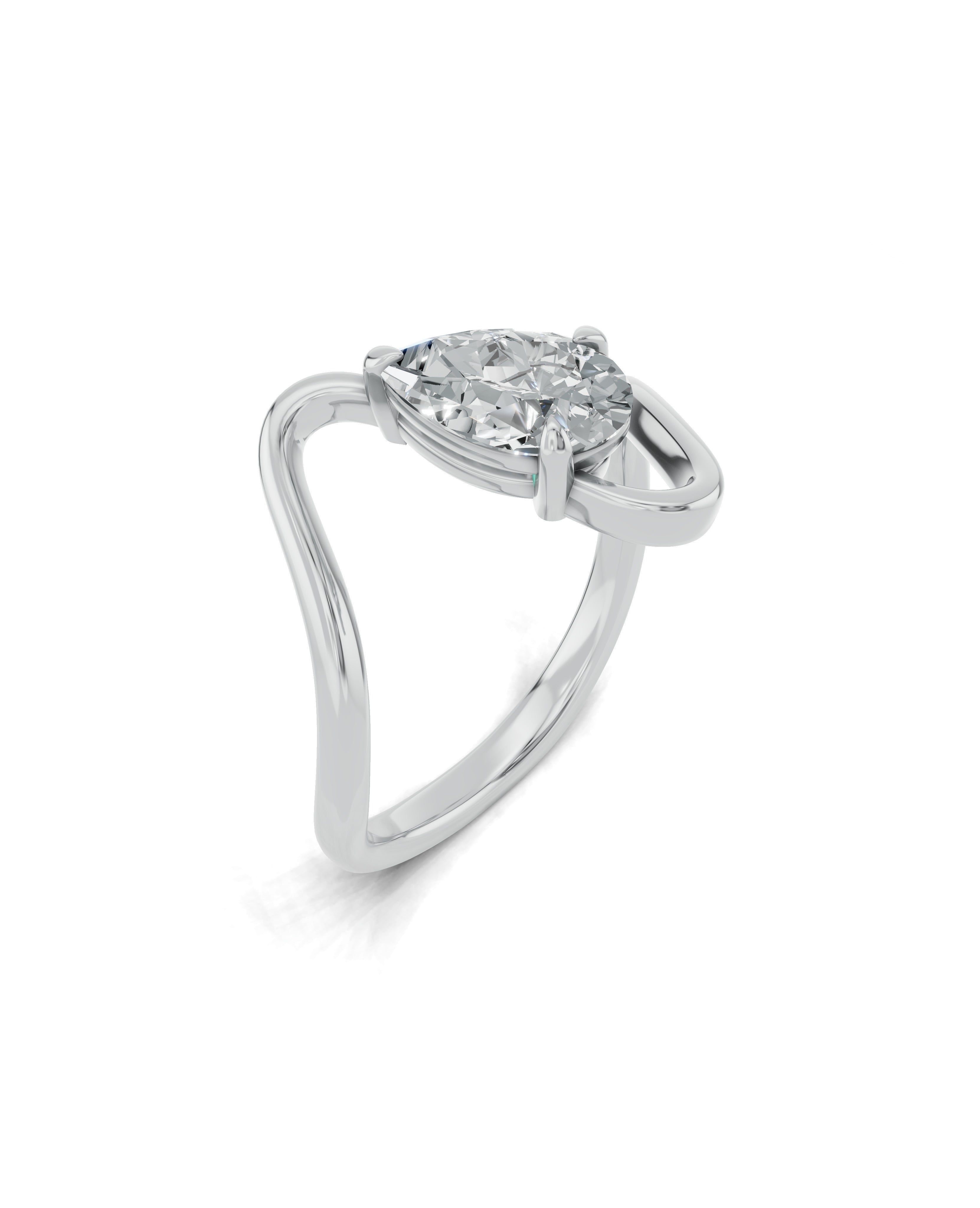 Platinized Sterling Silver