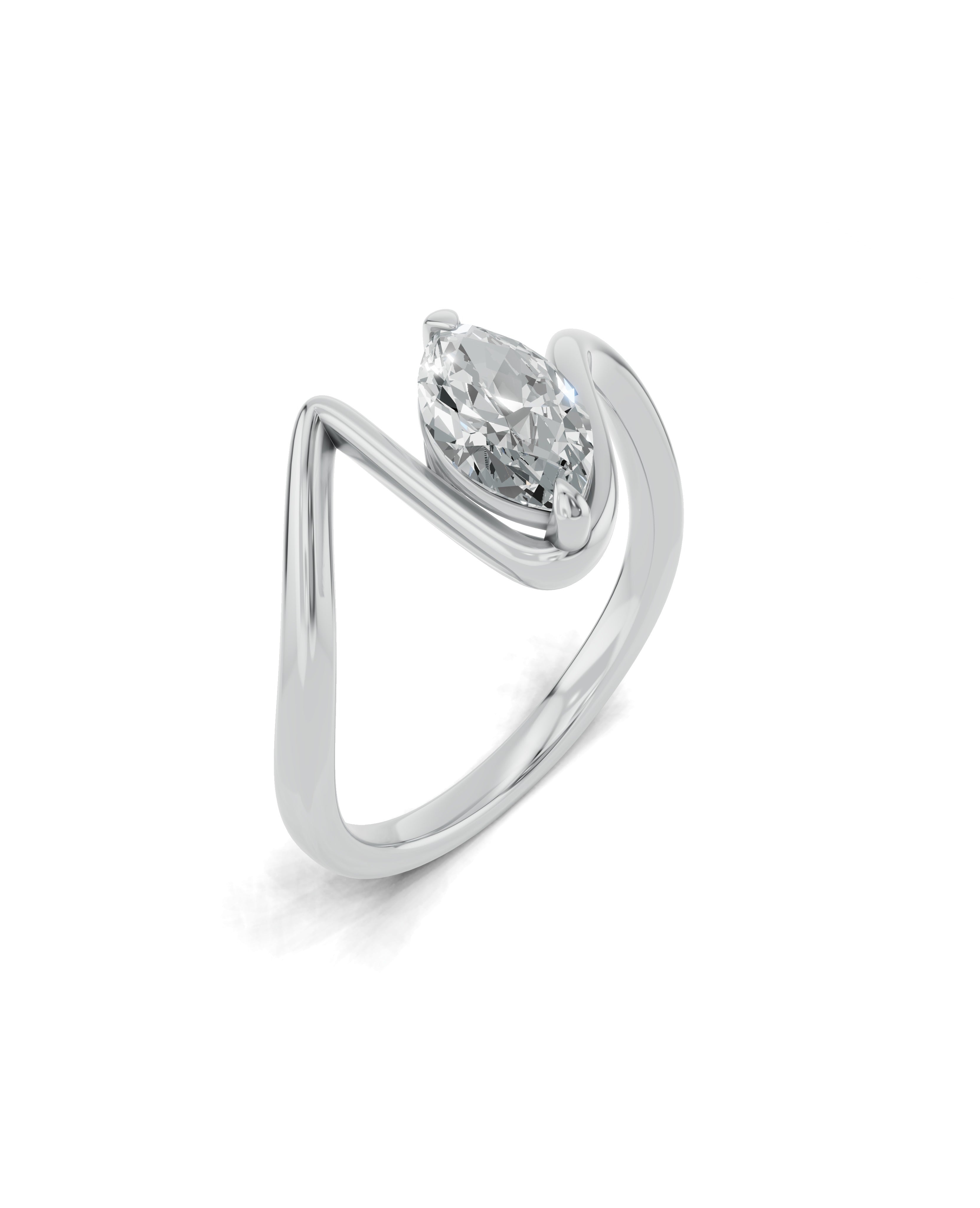 Platinized Sterling Silver