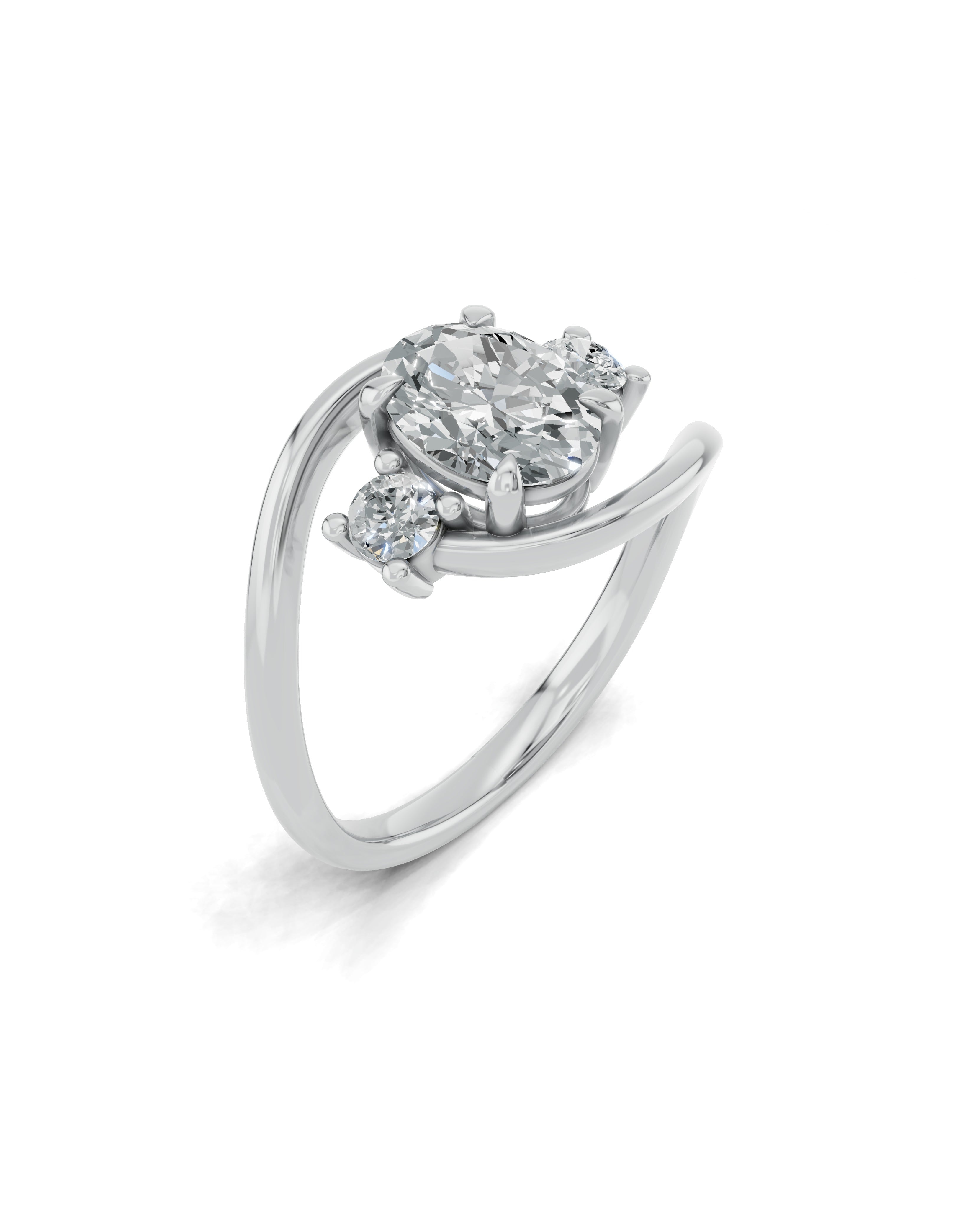 Platinized Sterling Silver