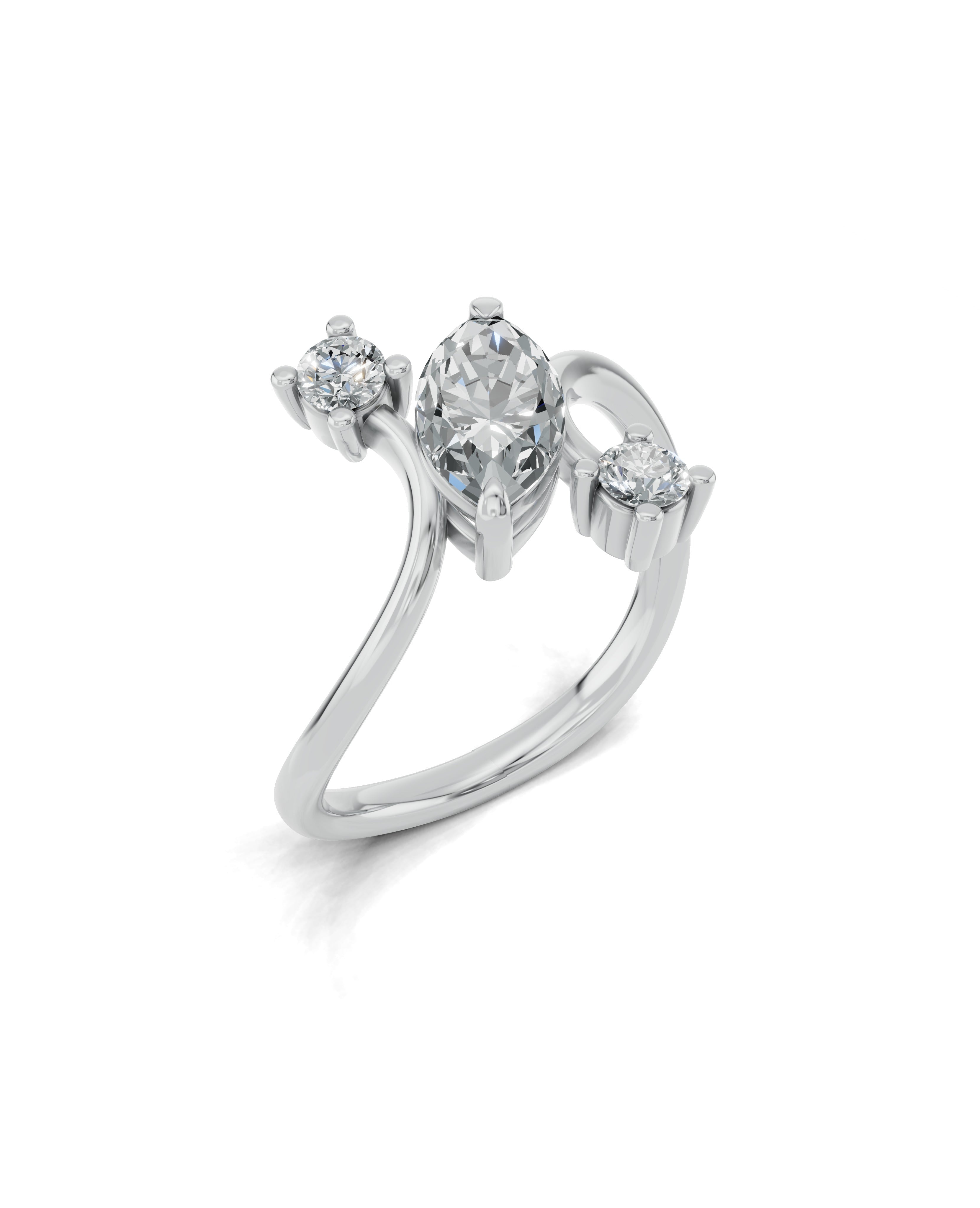 Platinized Sterling Silver