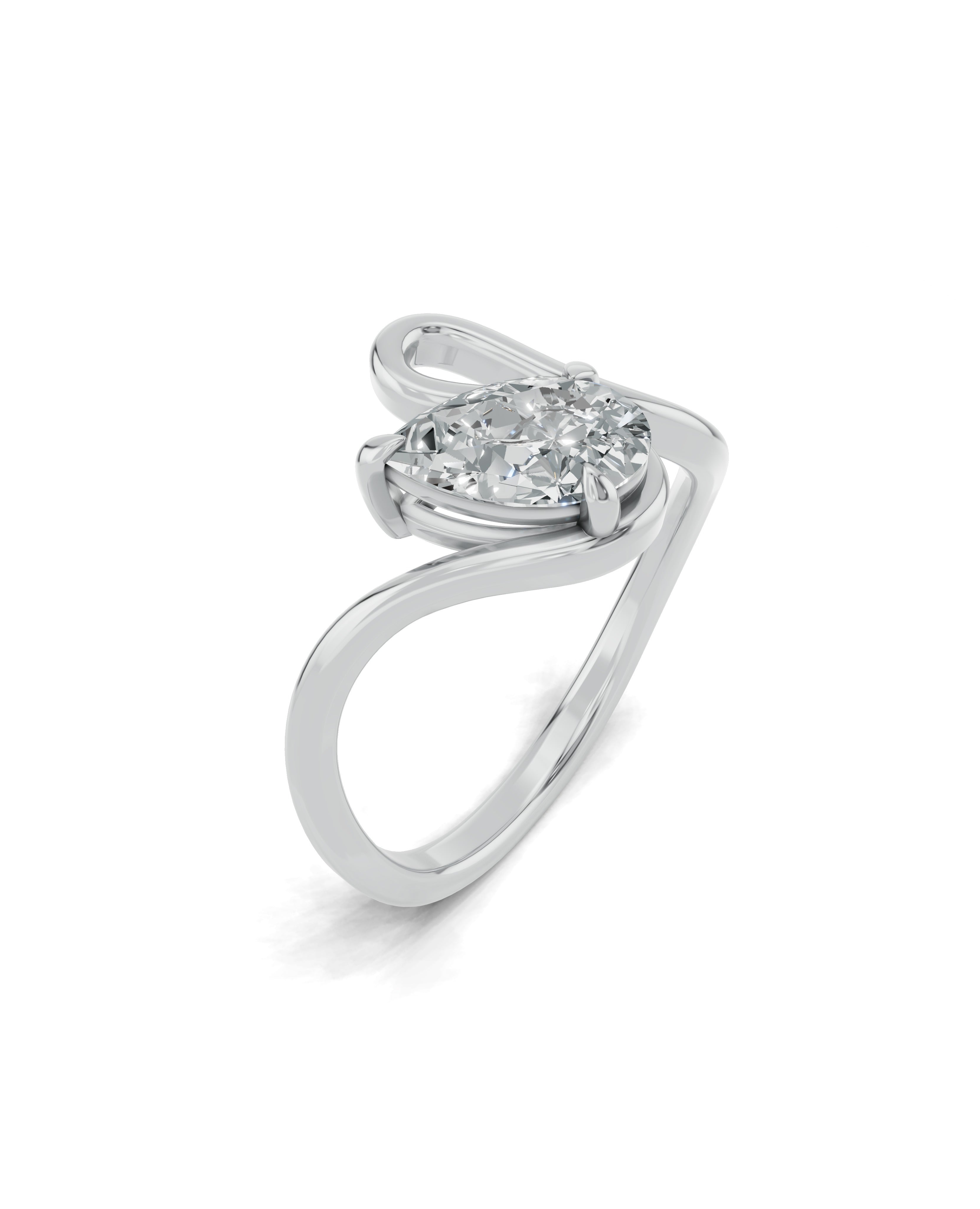 Platinized Sterling Silver