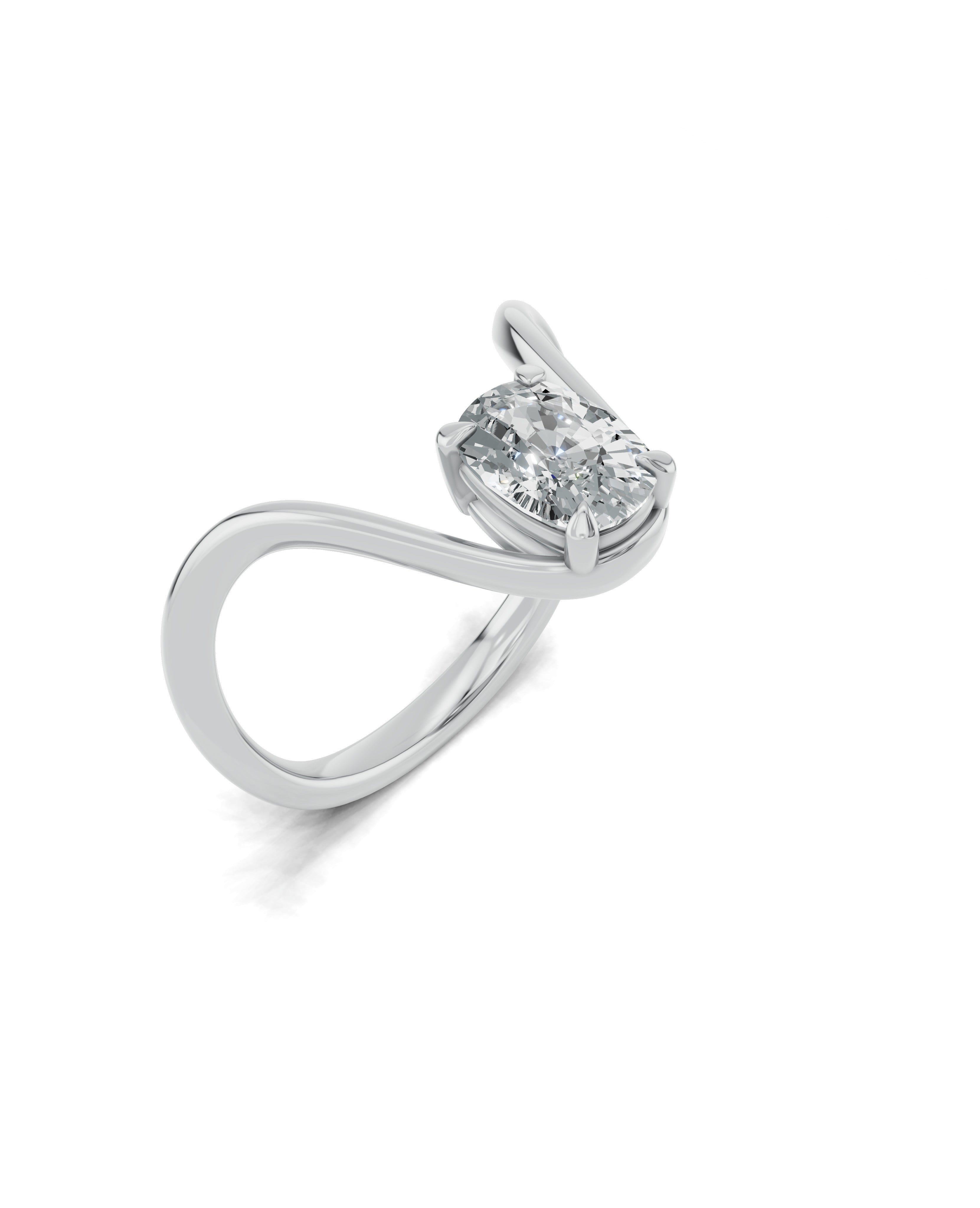 Platinized Sterling Silver