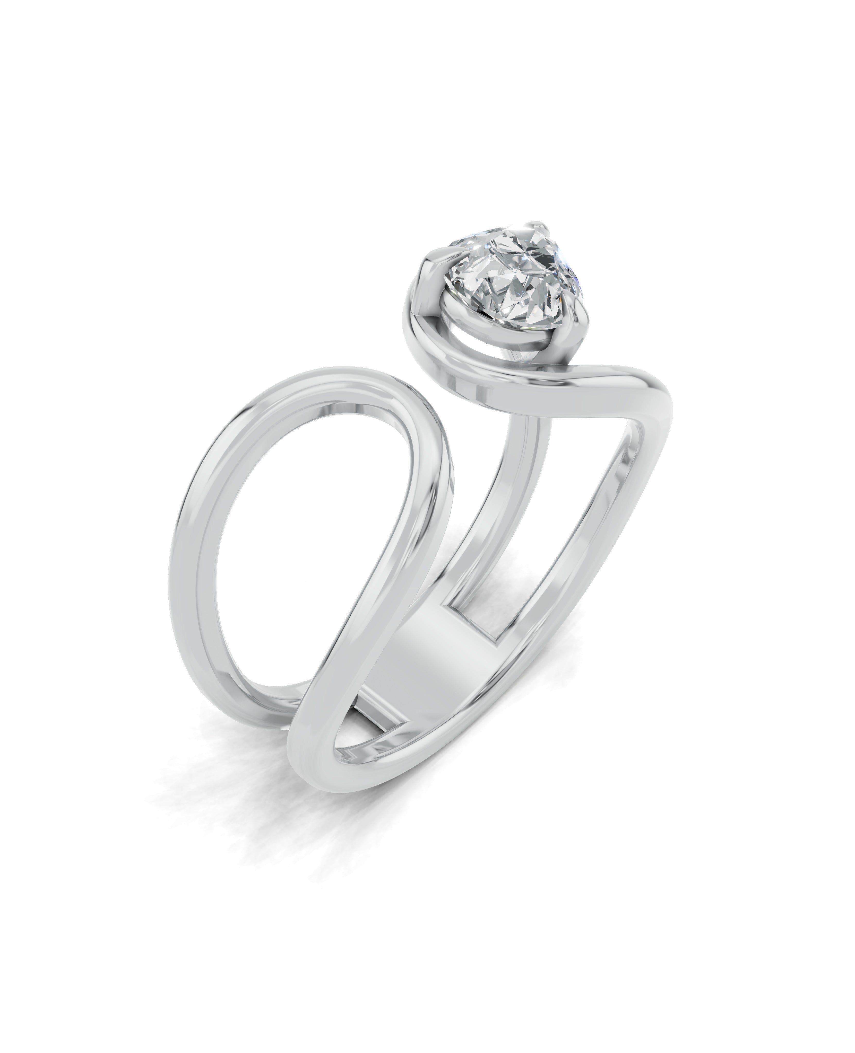 Platinized Sterling Silver