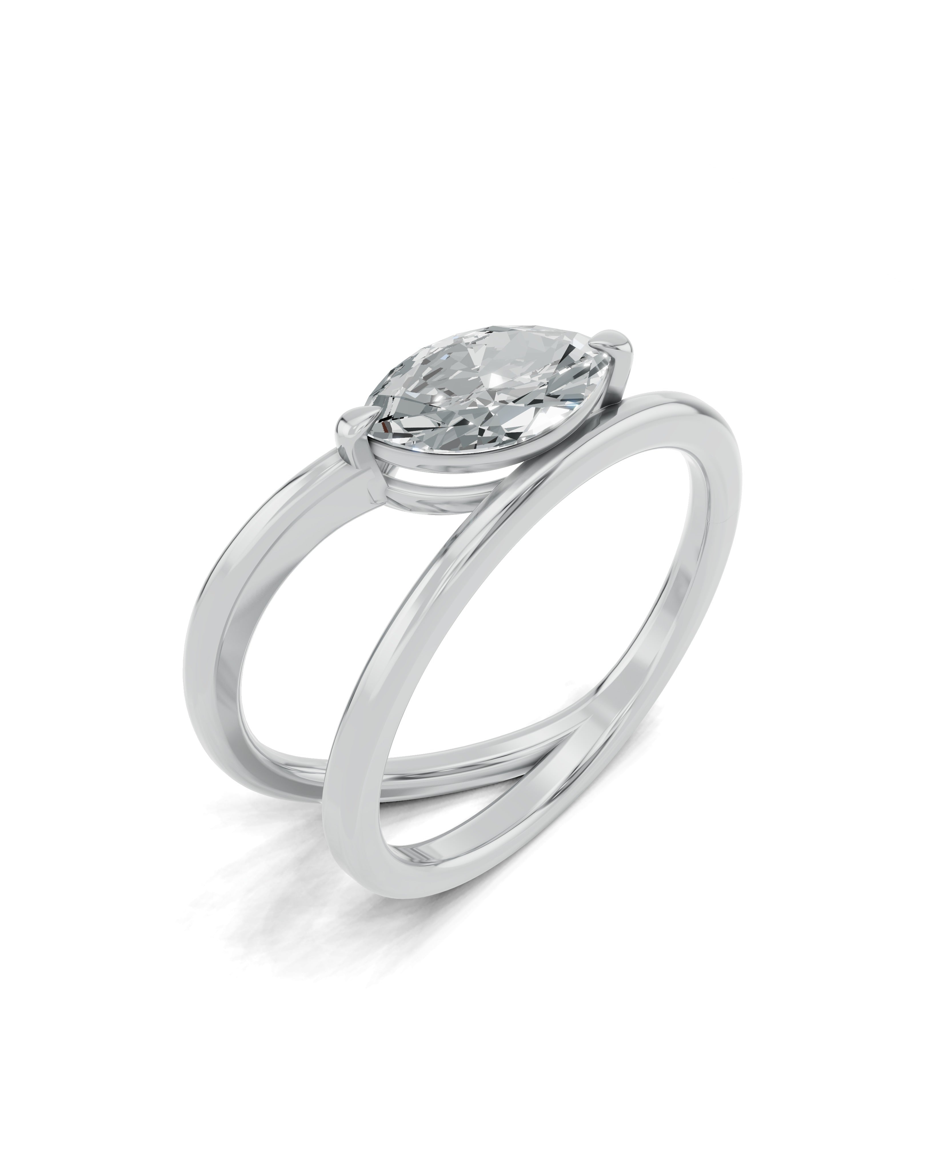 Platinized Sterling Silver