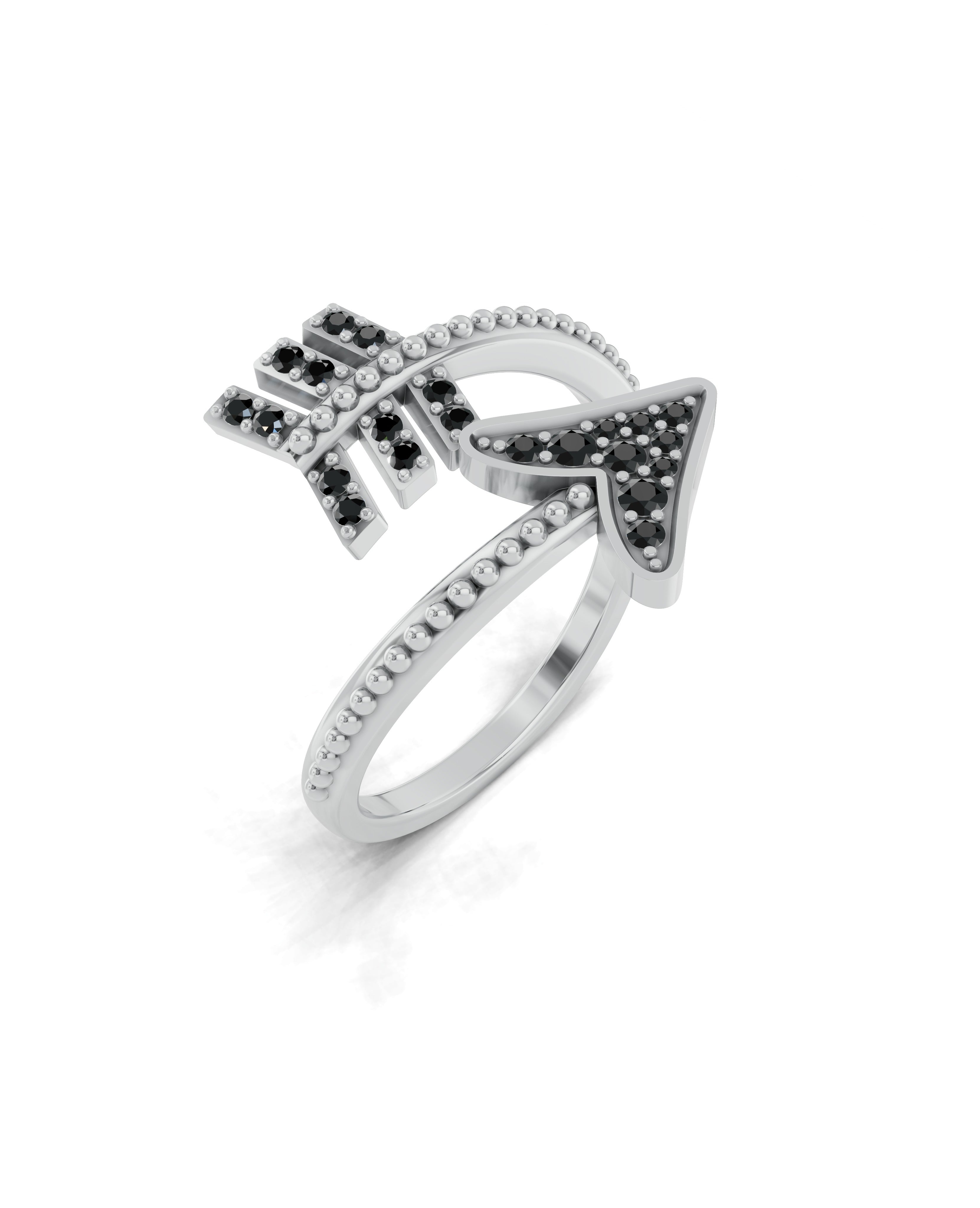 Platinized Sterling Silver