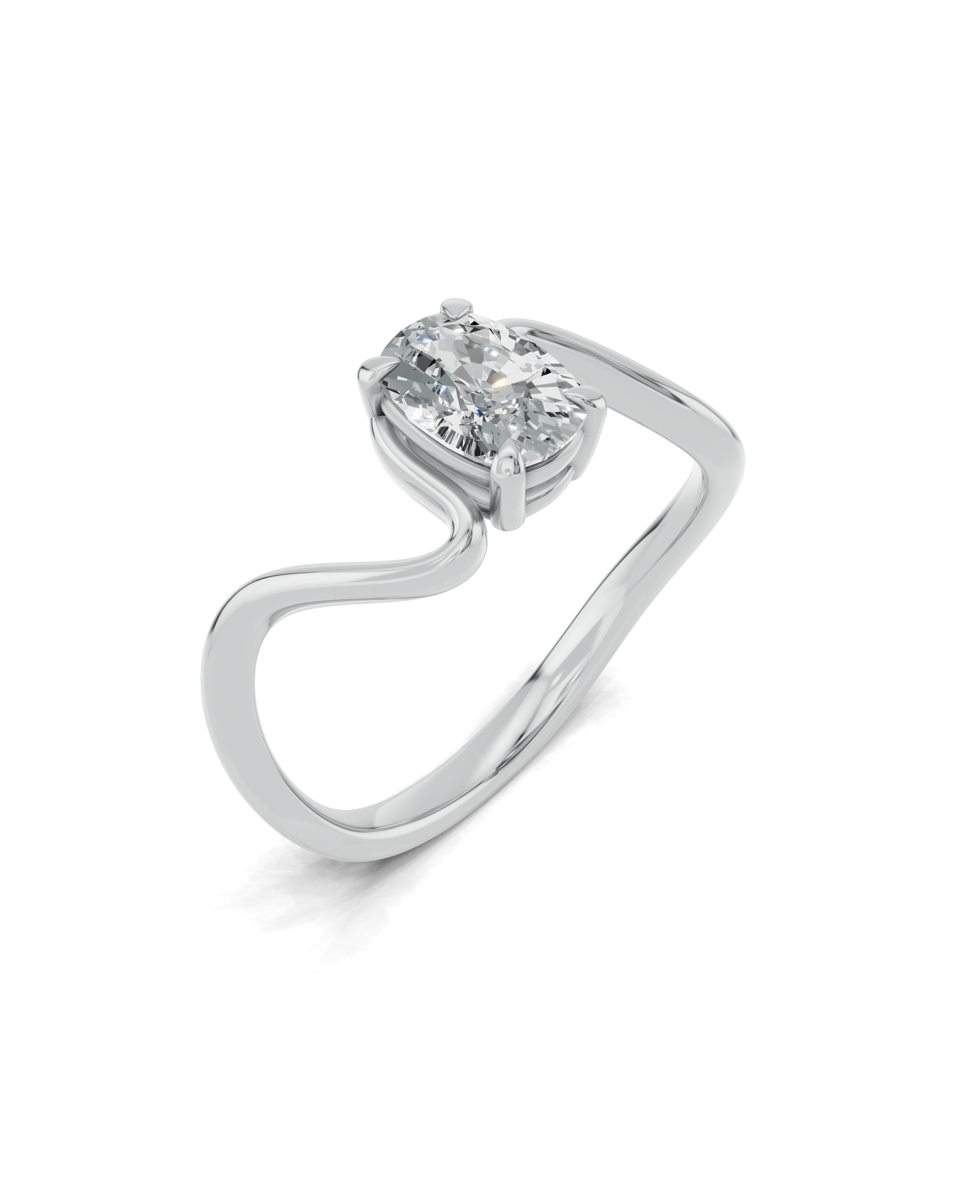 Platinized Sterling Silver