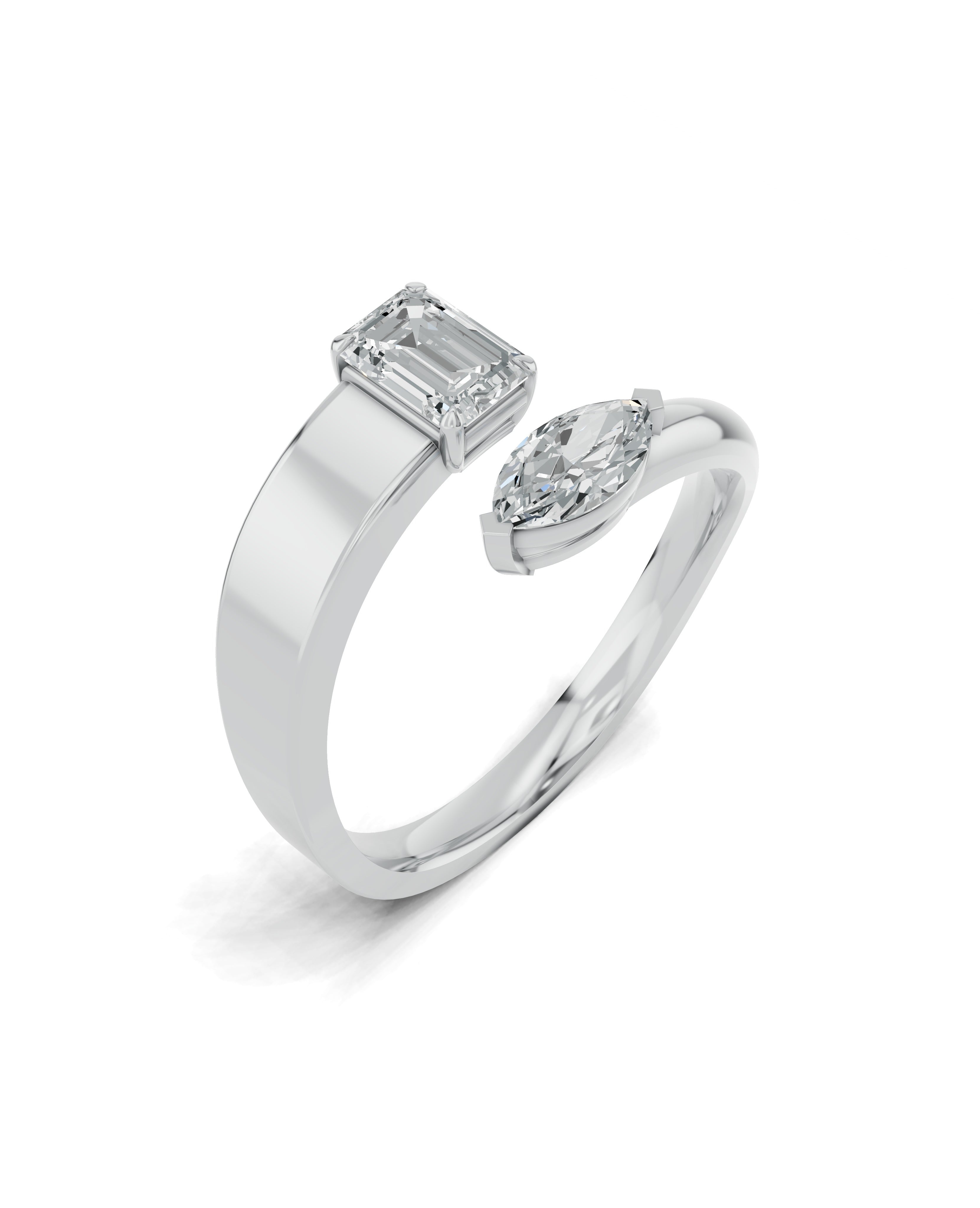 Platinized Sterling Silver