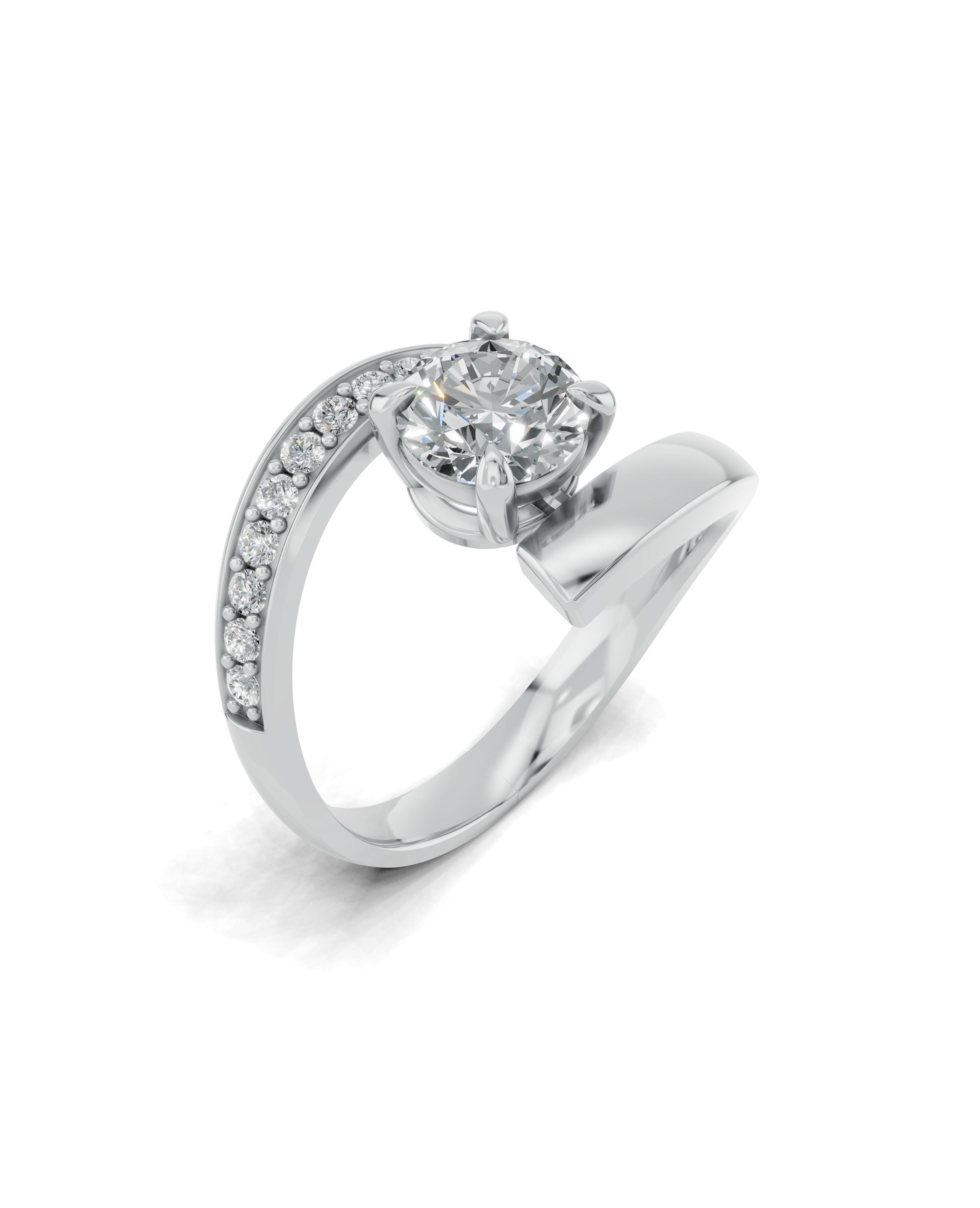 Platinized Sterling Silver