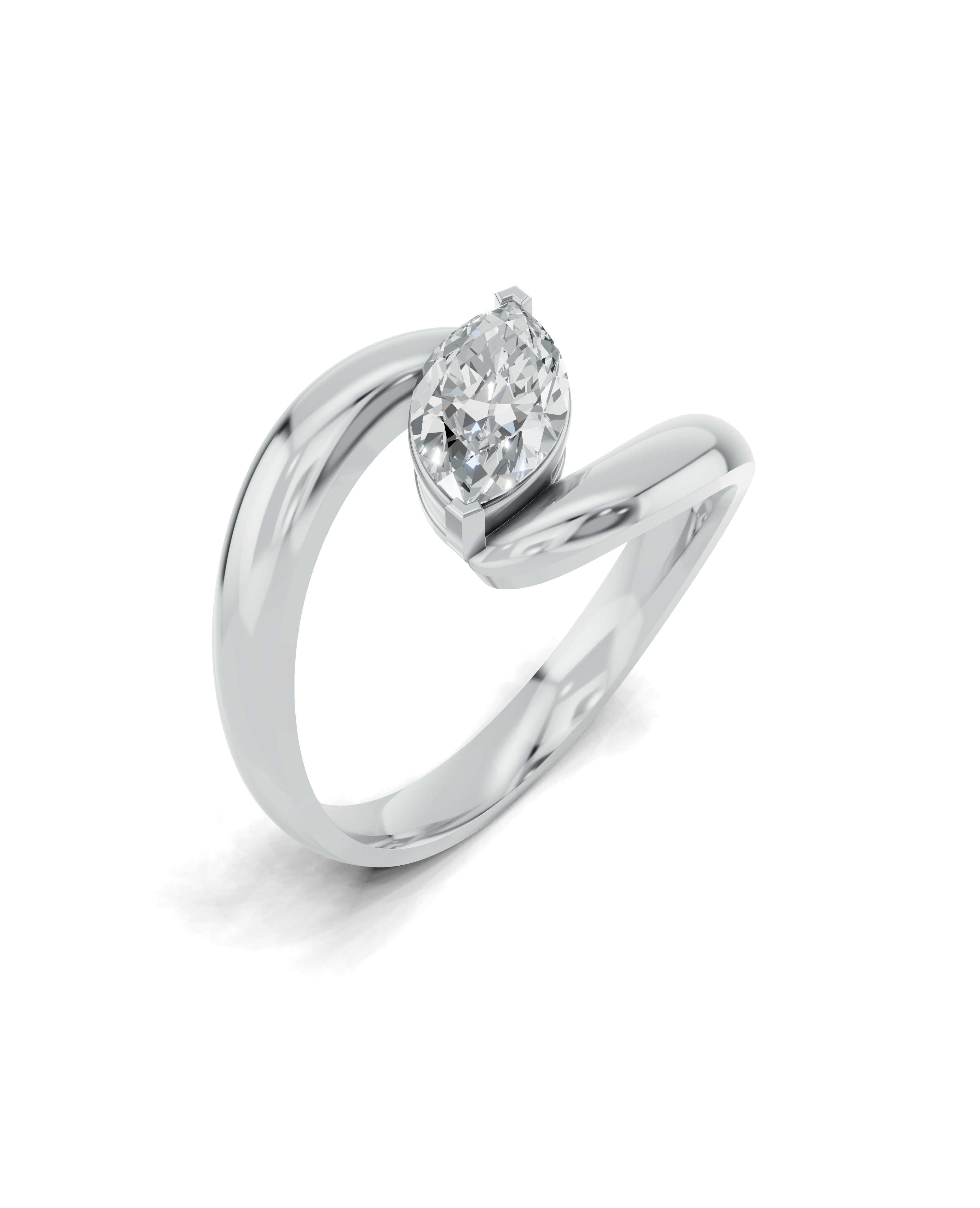 Platinized Sterling Silver