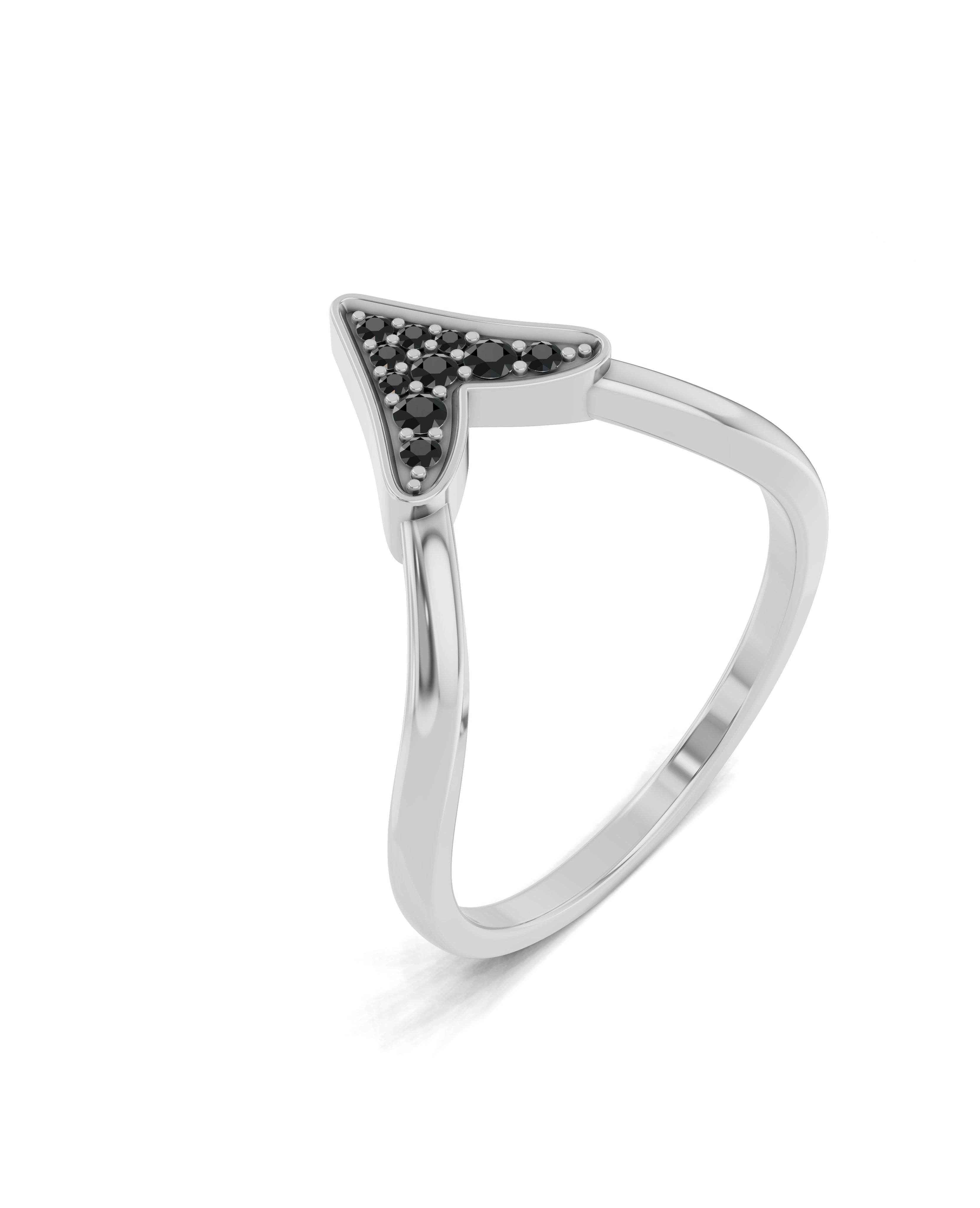 Platinized Sterling Silver