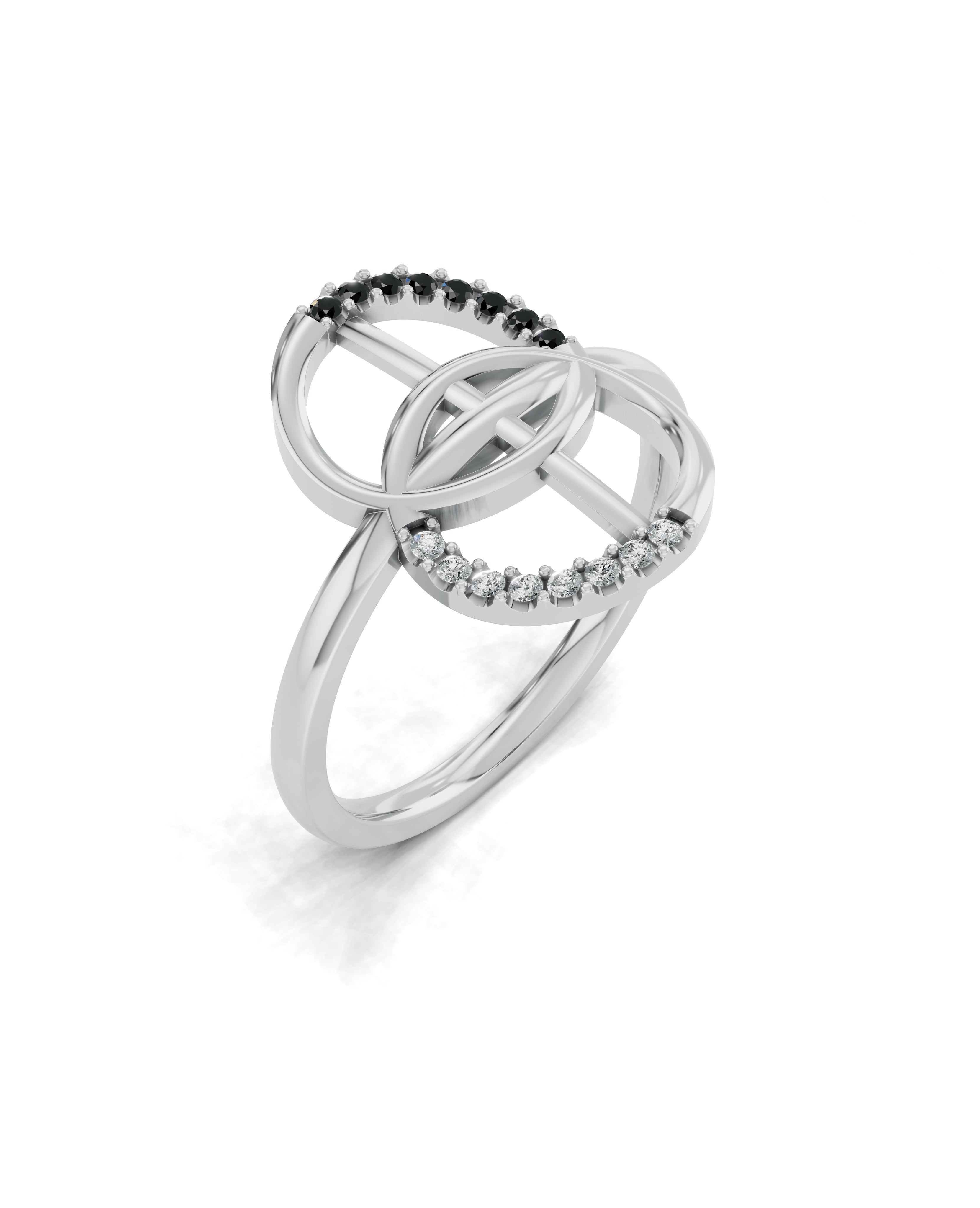 Platinized Sterling Silver