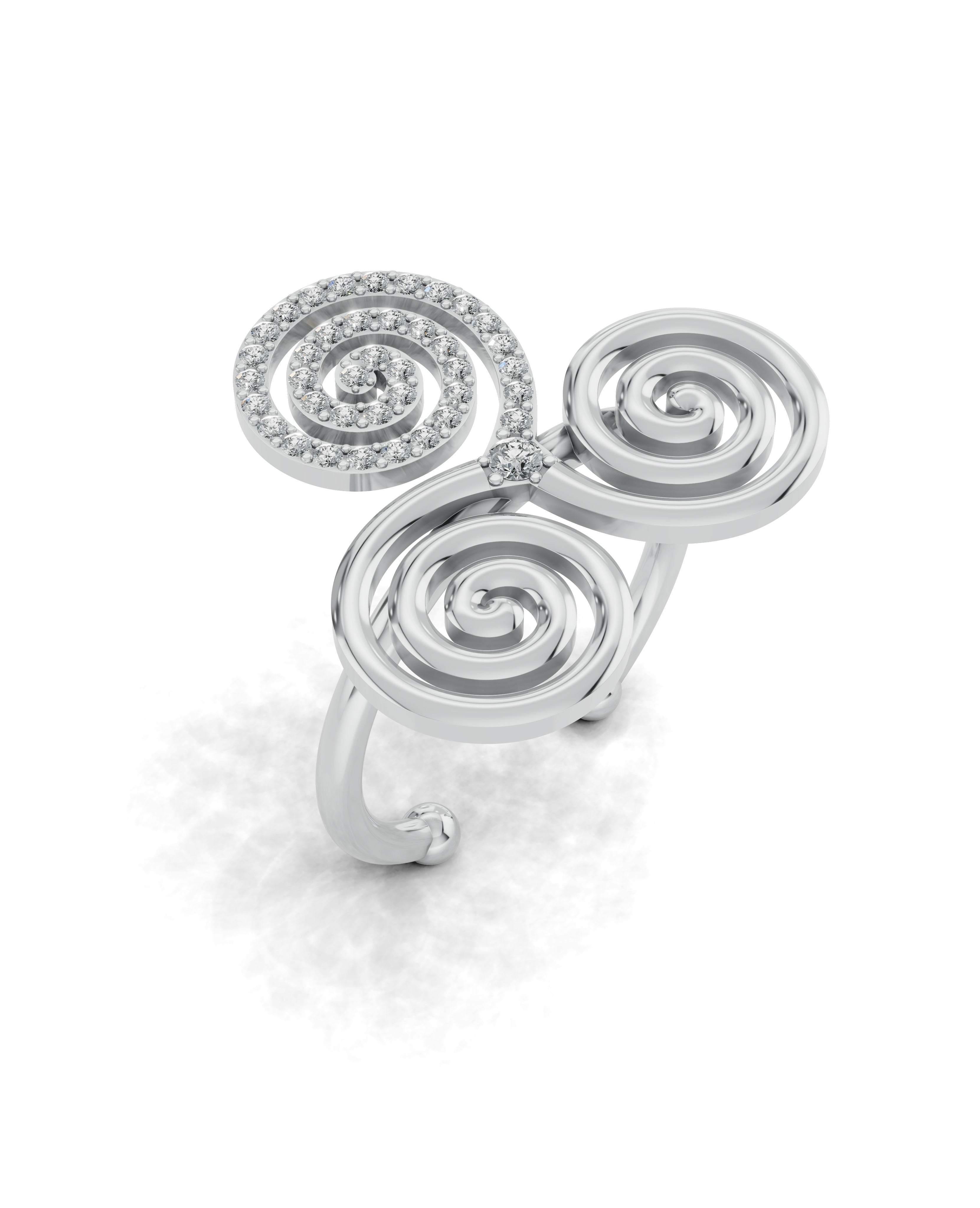 Platinized Sterling Silver