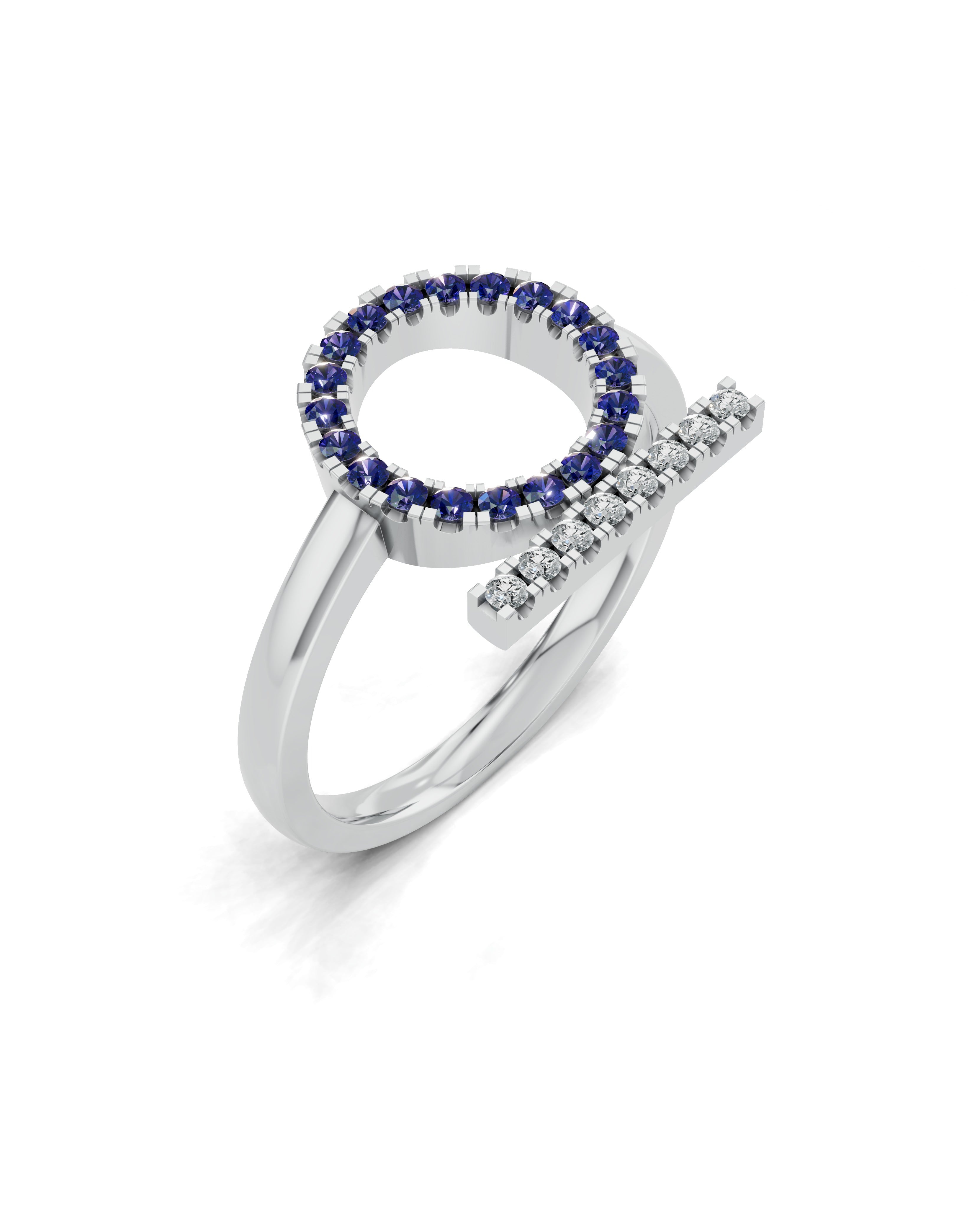 Platinized Sterling Silver