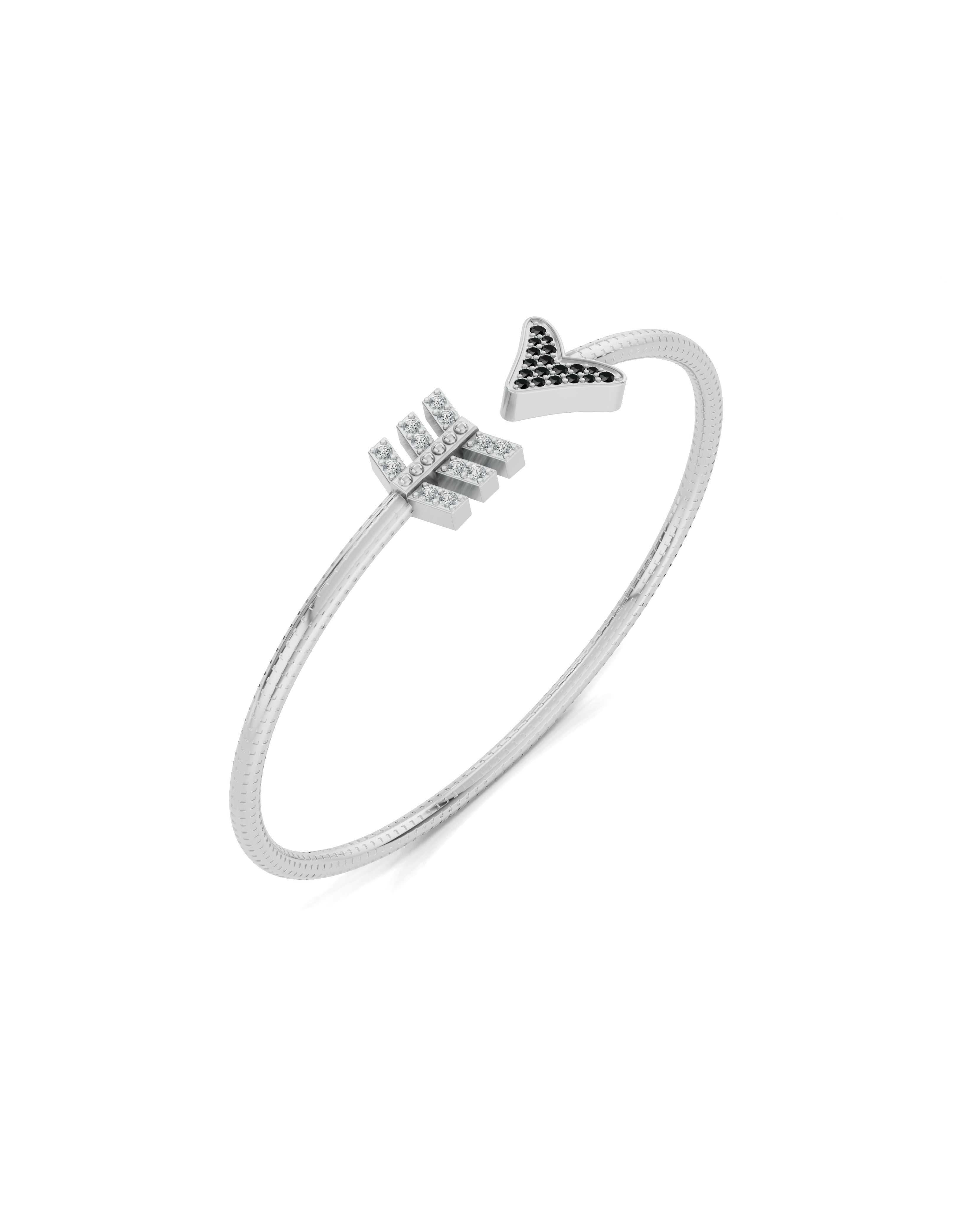 Platinized Sterling Silver