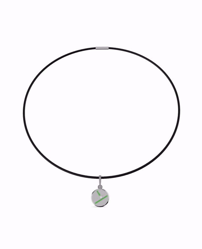 Titanium and Lab-grown Pendant