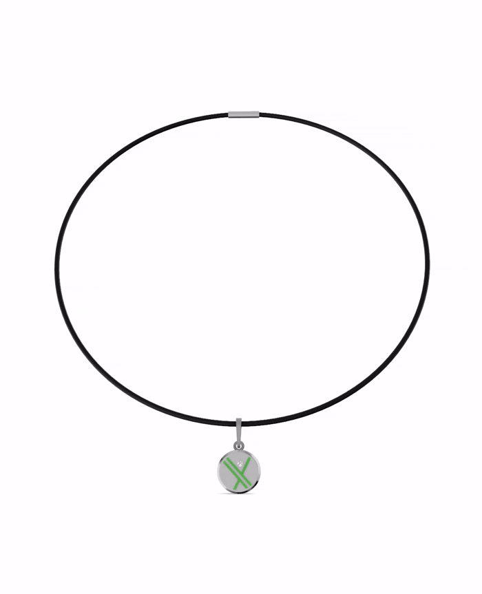 Titanium and Lab-grown Pendant