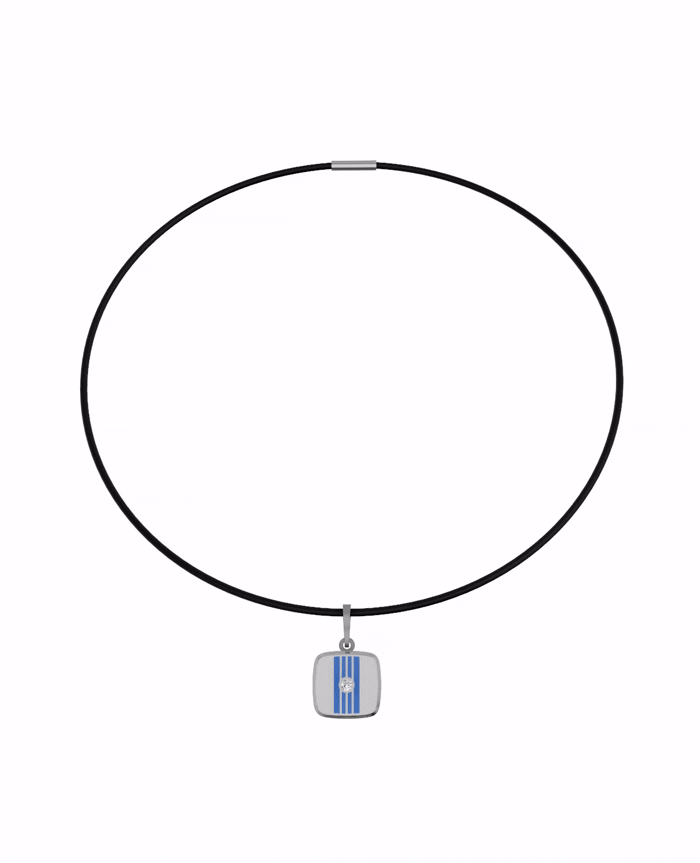 Titanium and Lab-grown Pendant