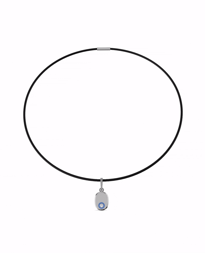 Titanium and Lab-grown Pendant