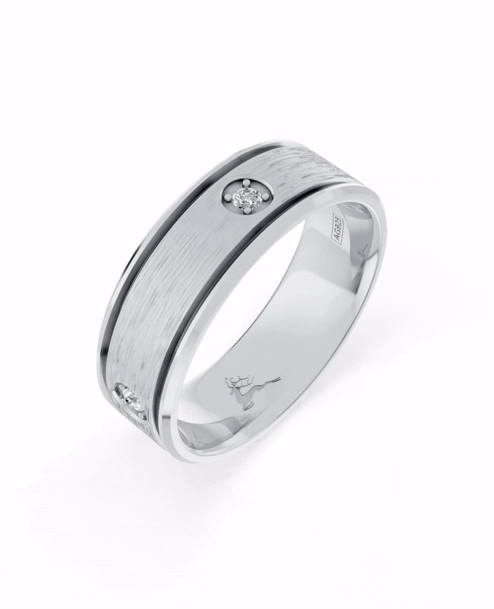 Etheral Ties Vow Line Ring