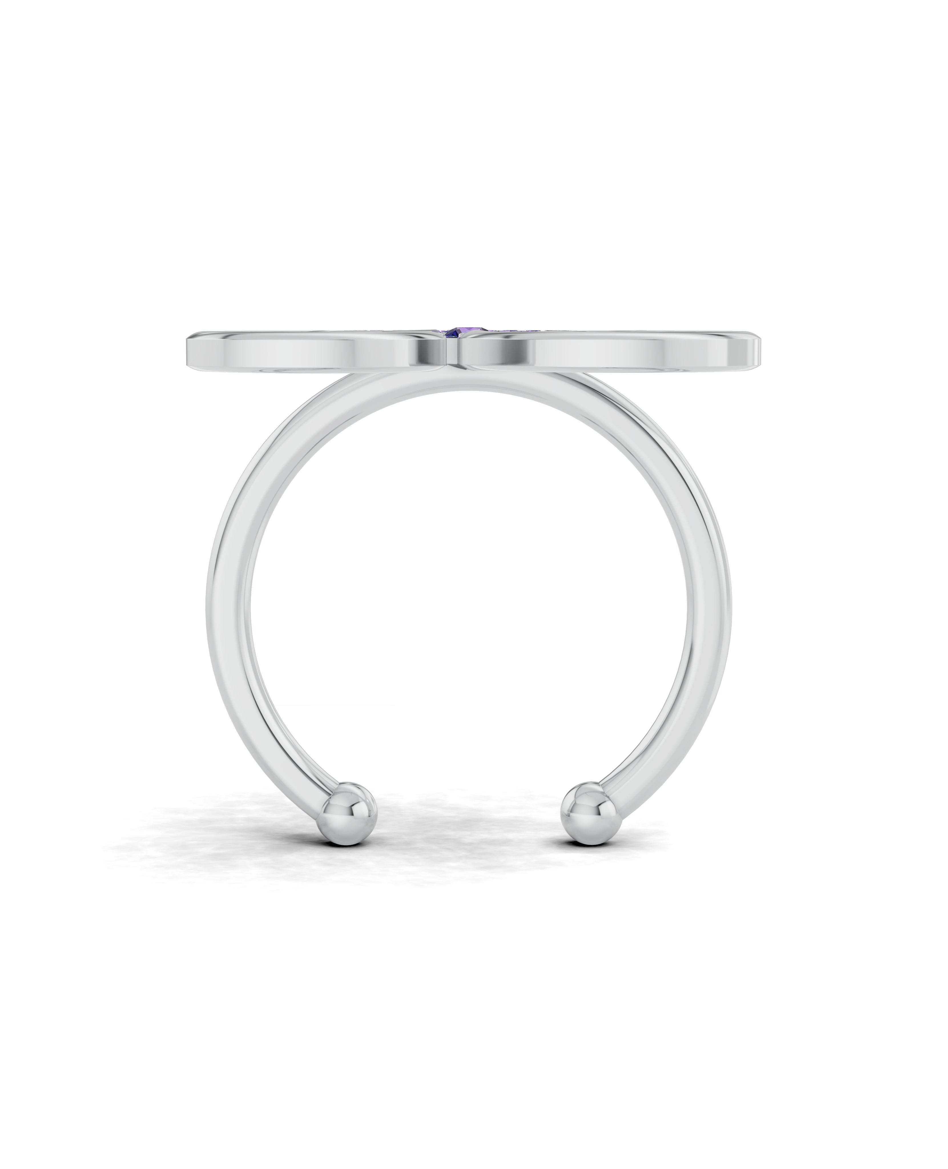 Platinized Sterling Silver