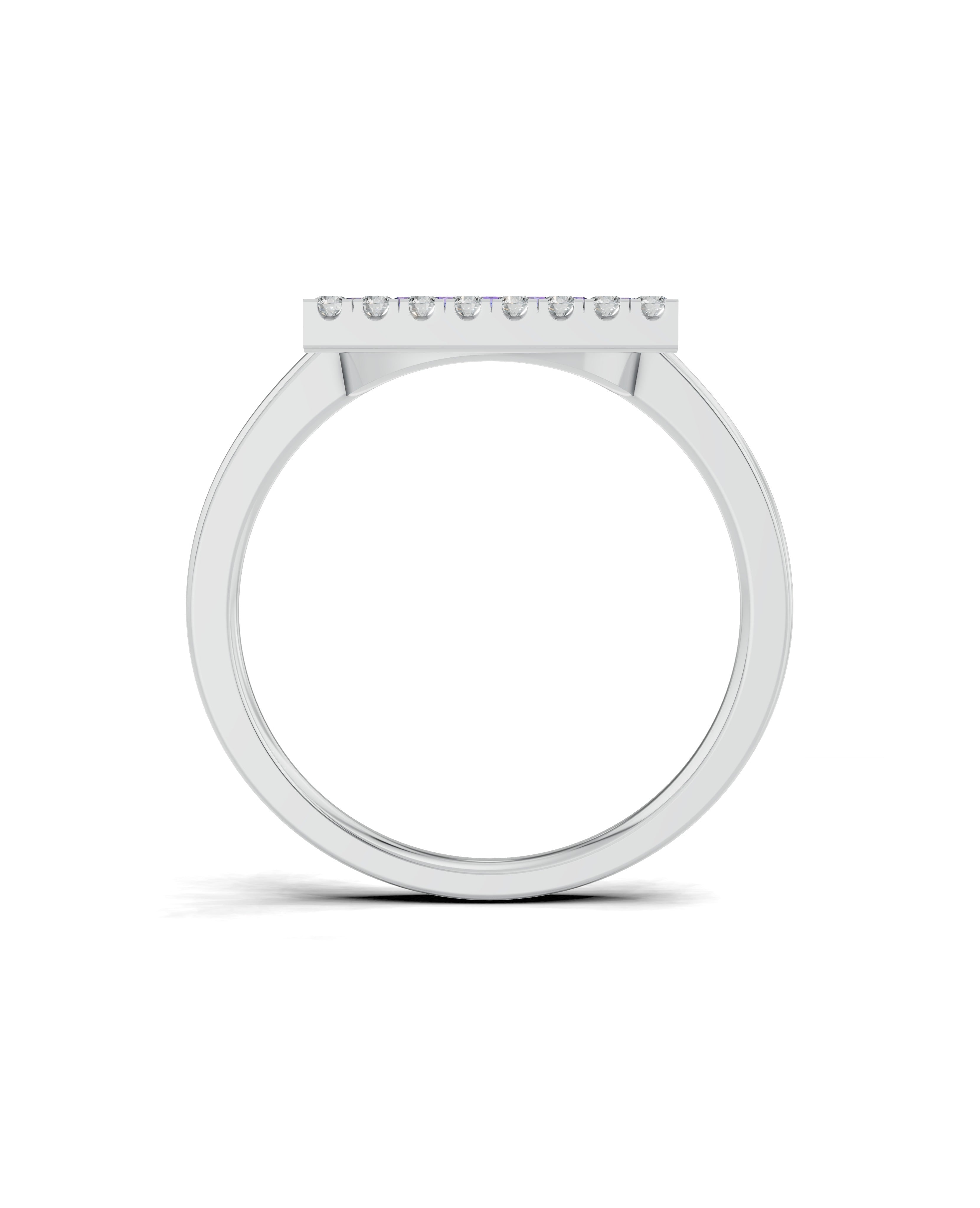 Platinized Sterling Silver