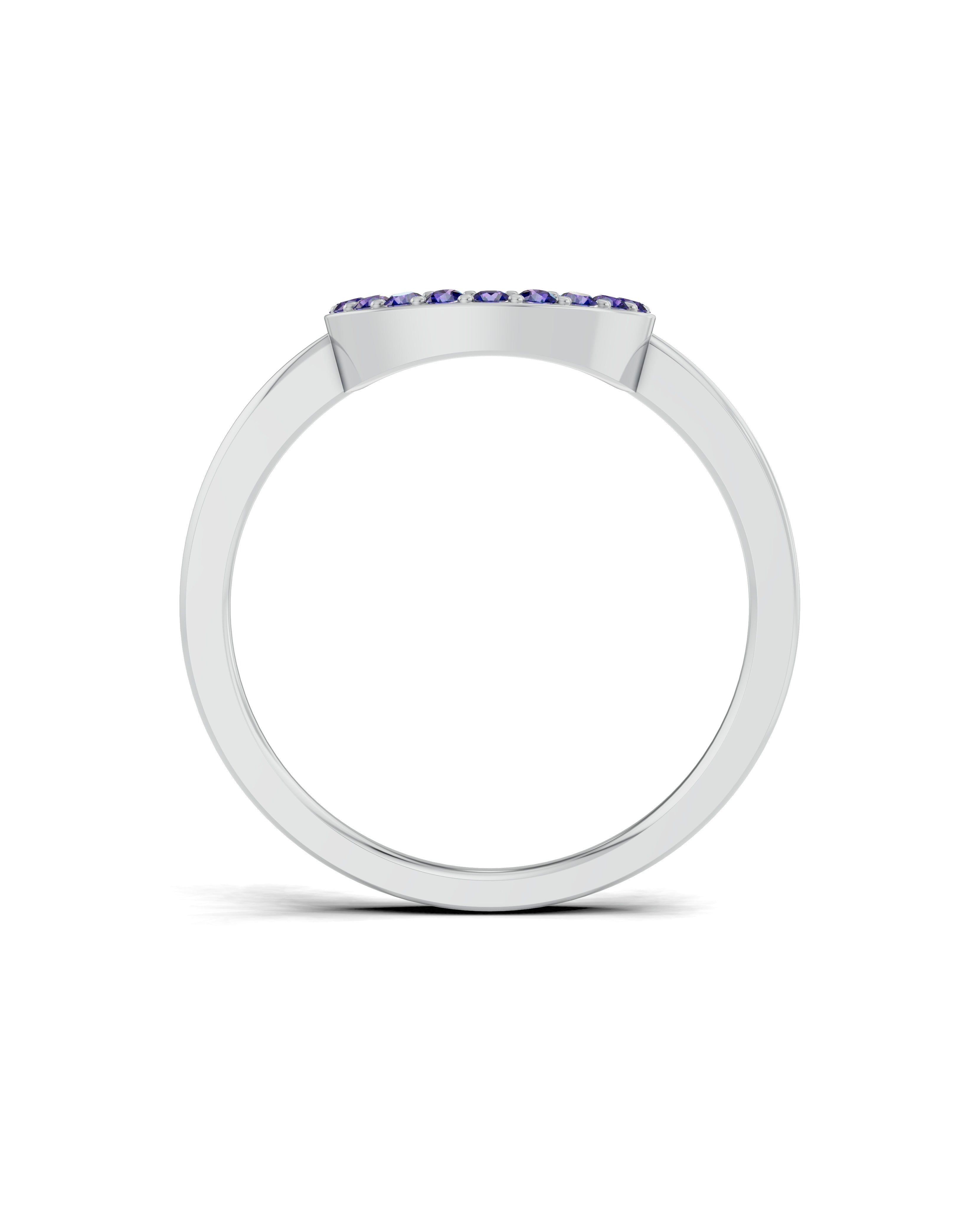 Platinized Sterling Silver