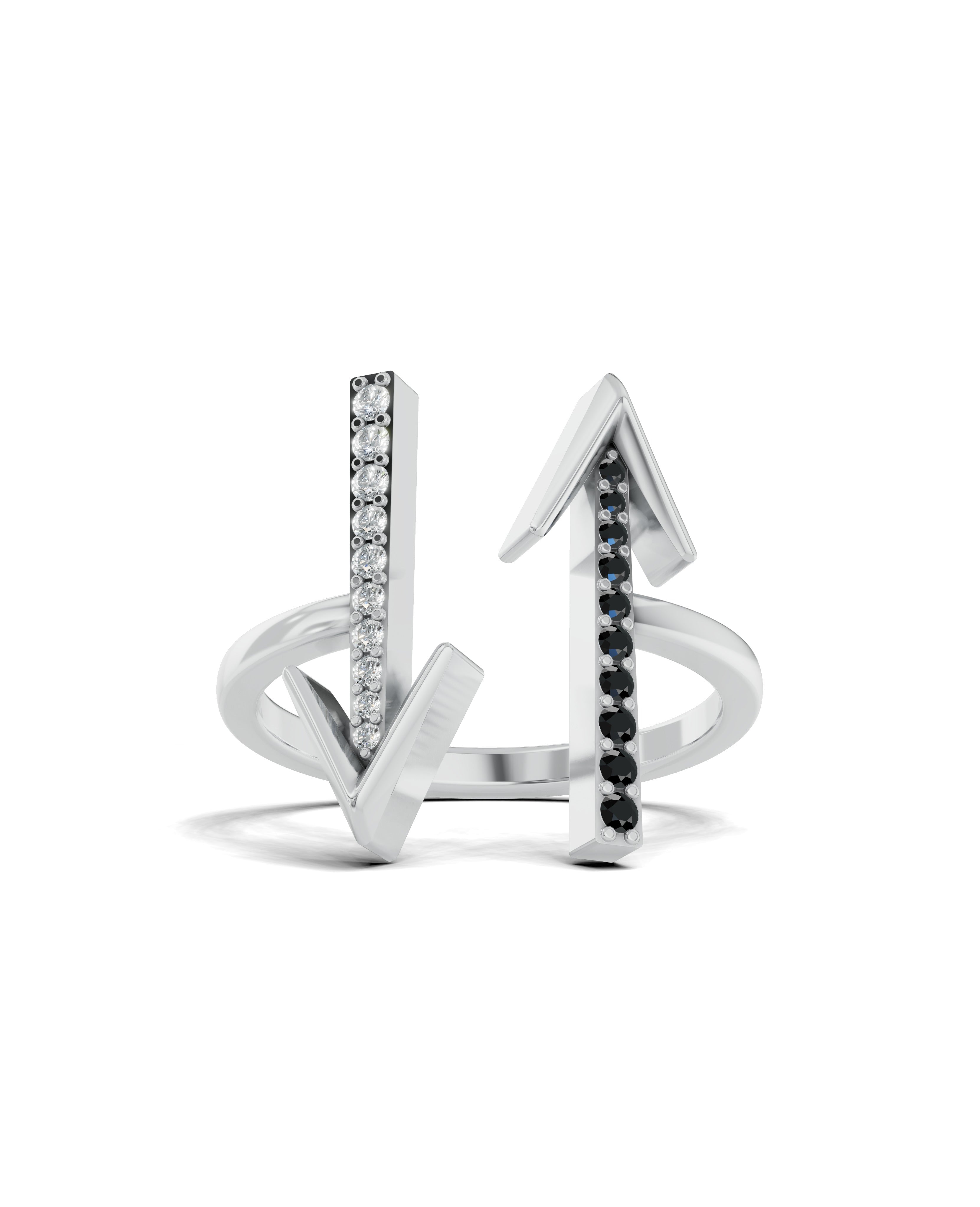 Platinized Sterling Silver