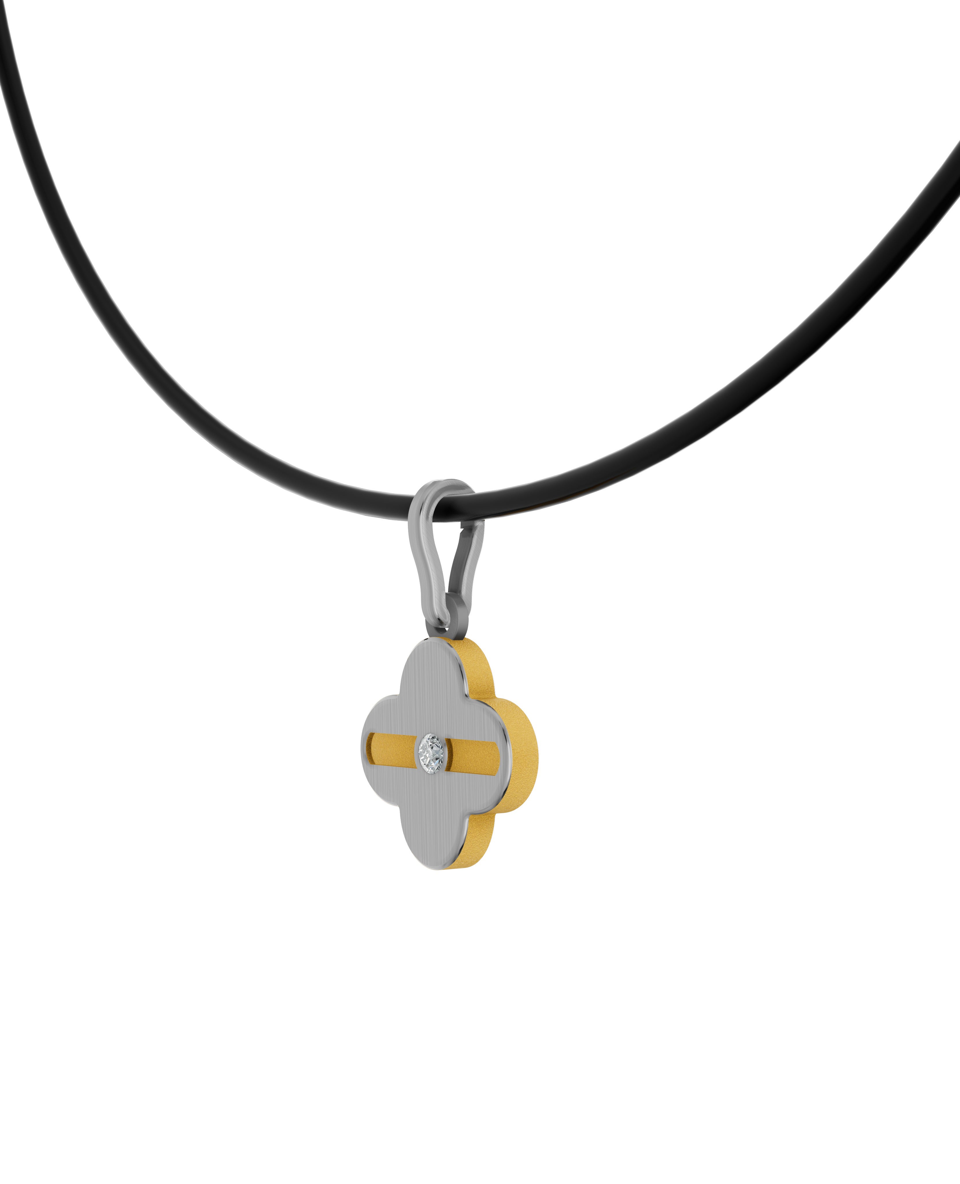 Titanium and Lab-grown Pendant