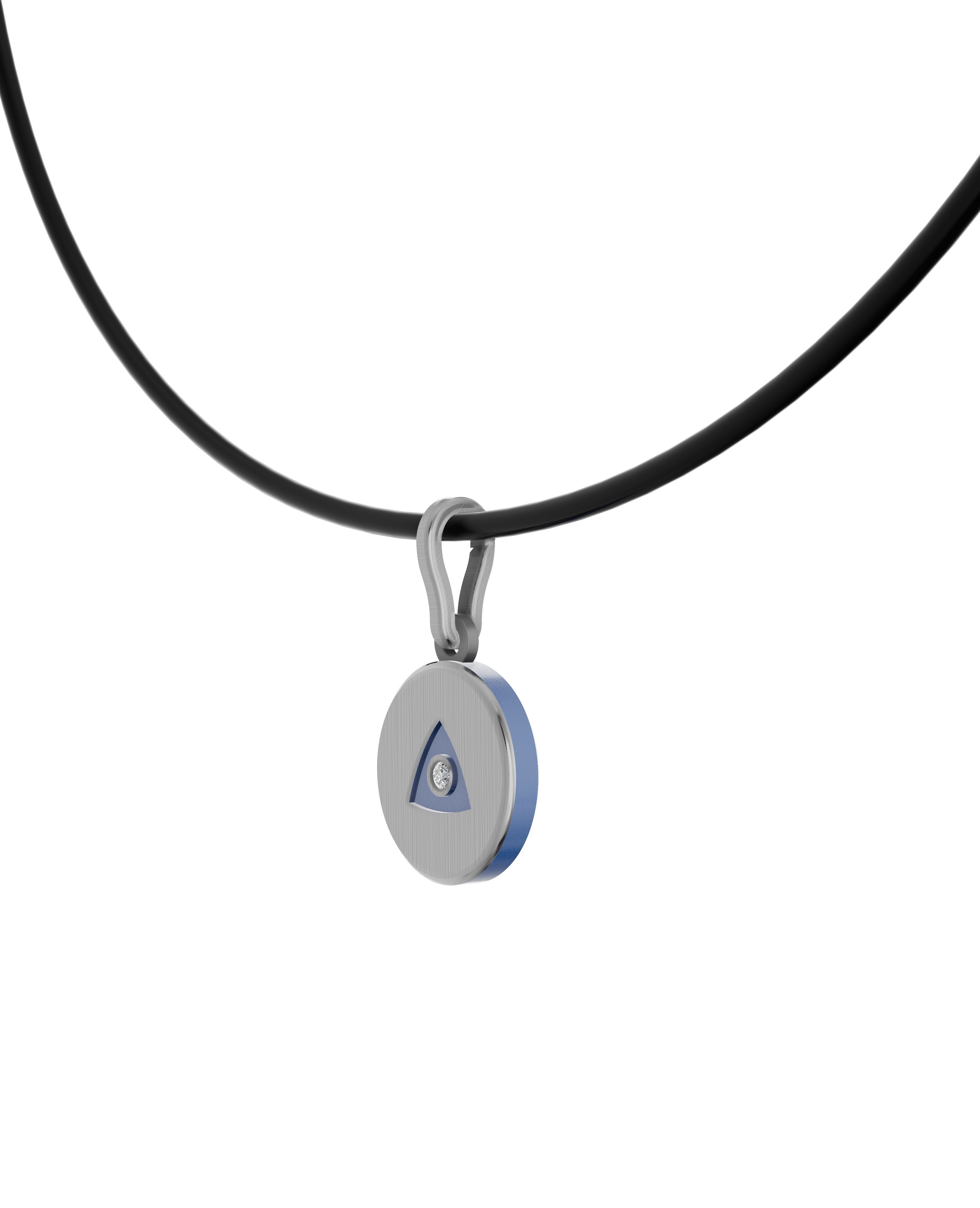 Titanium and Lab-gown Pendant