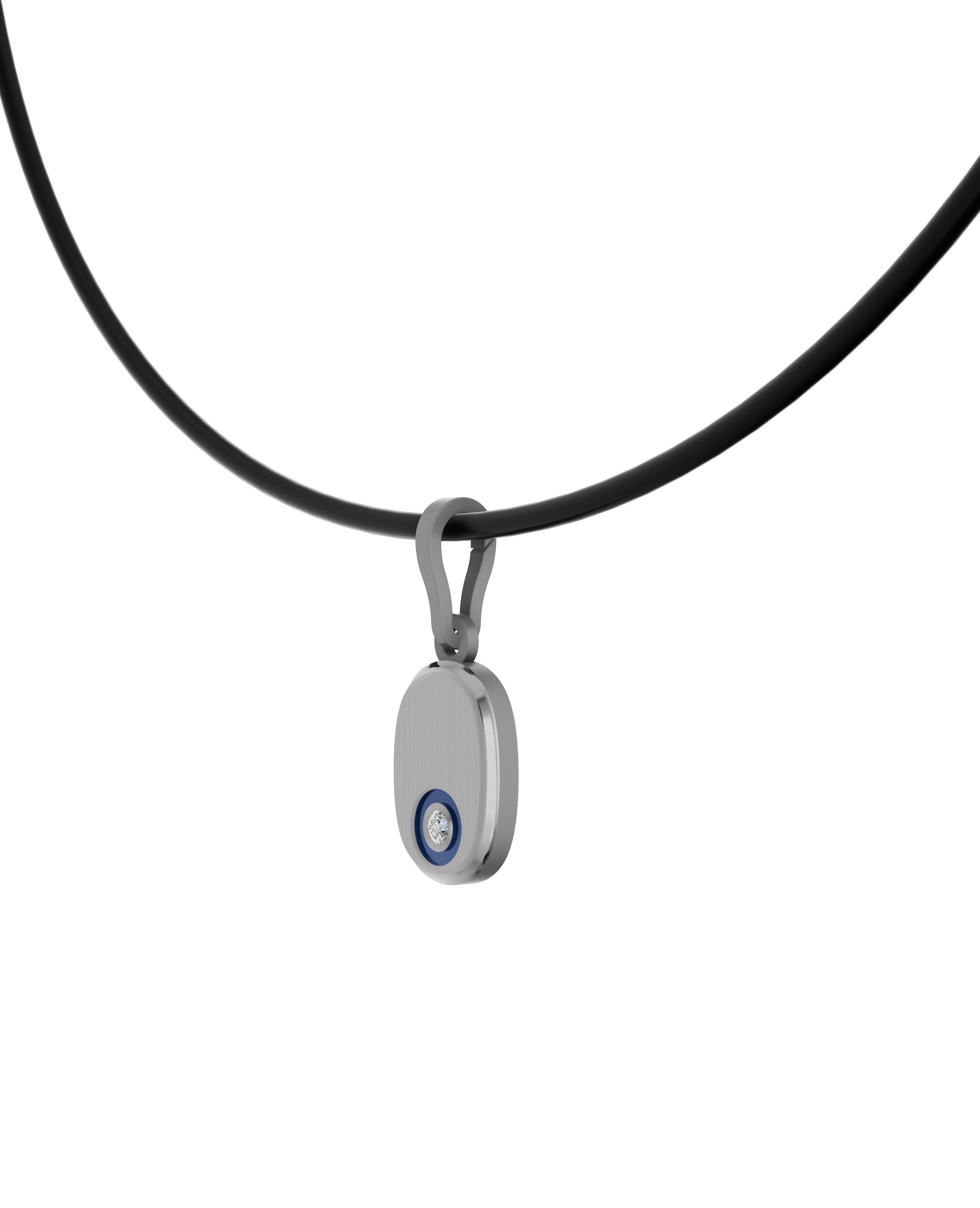 Titanium and Lab-grown Pendant