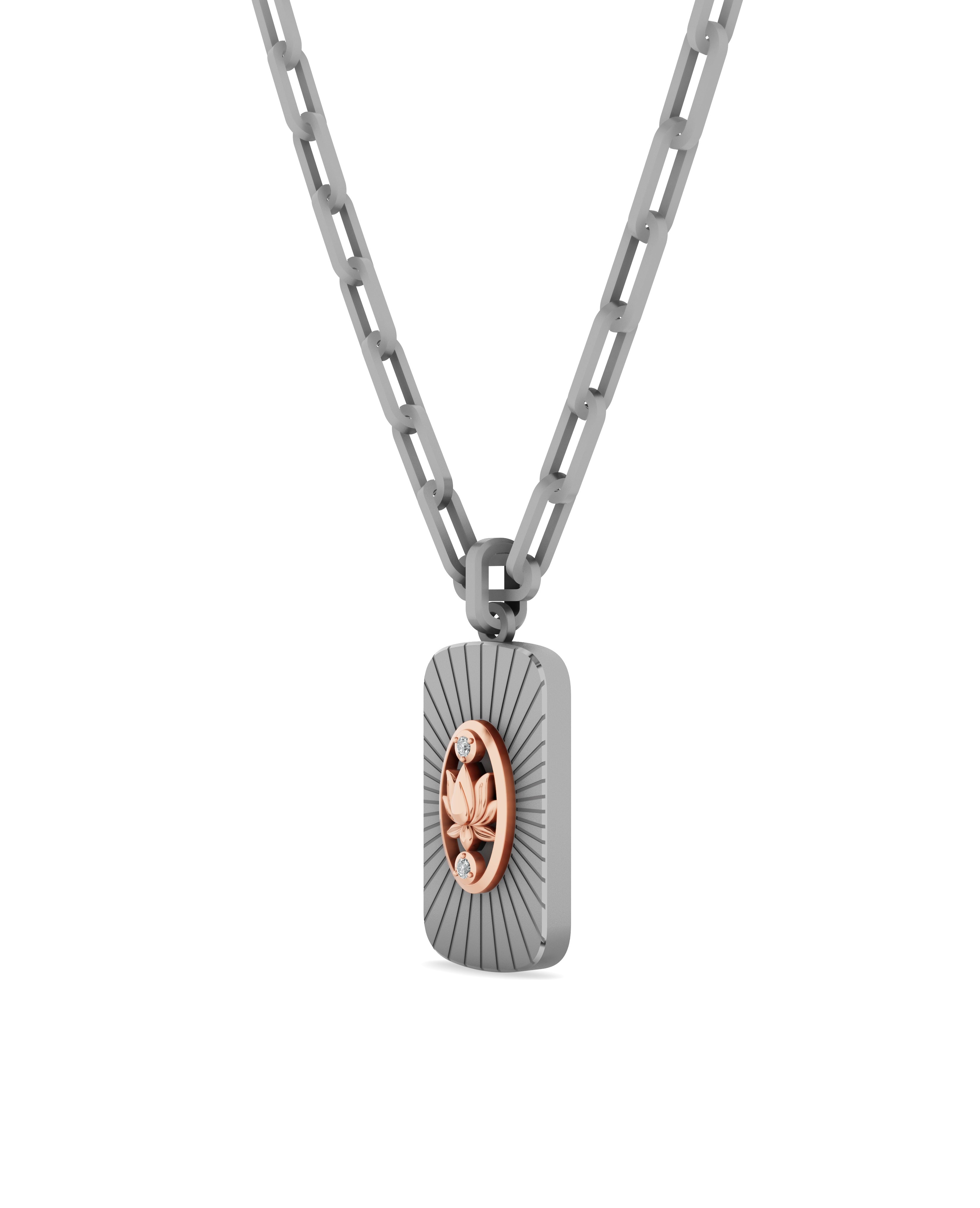 Verve Lotus Tag Pendant