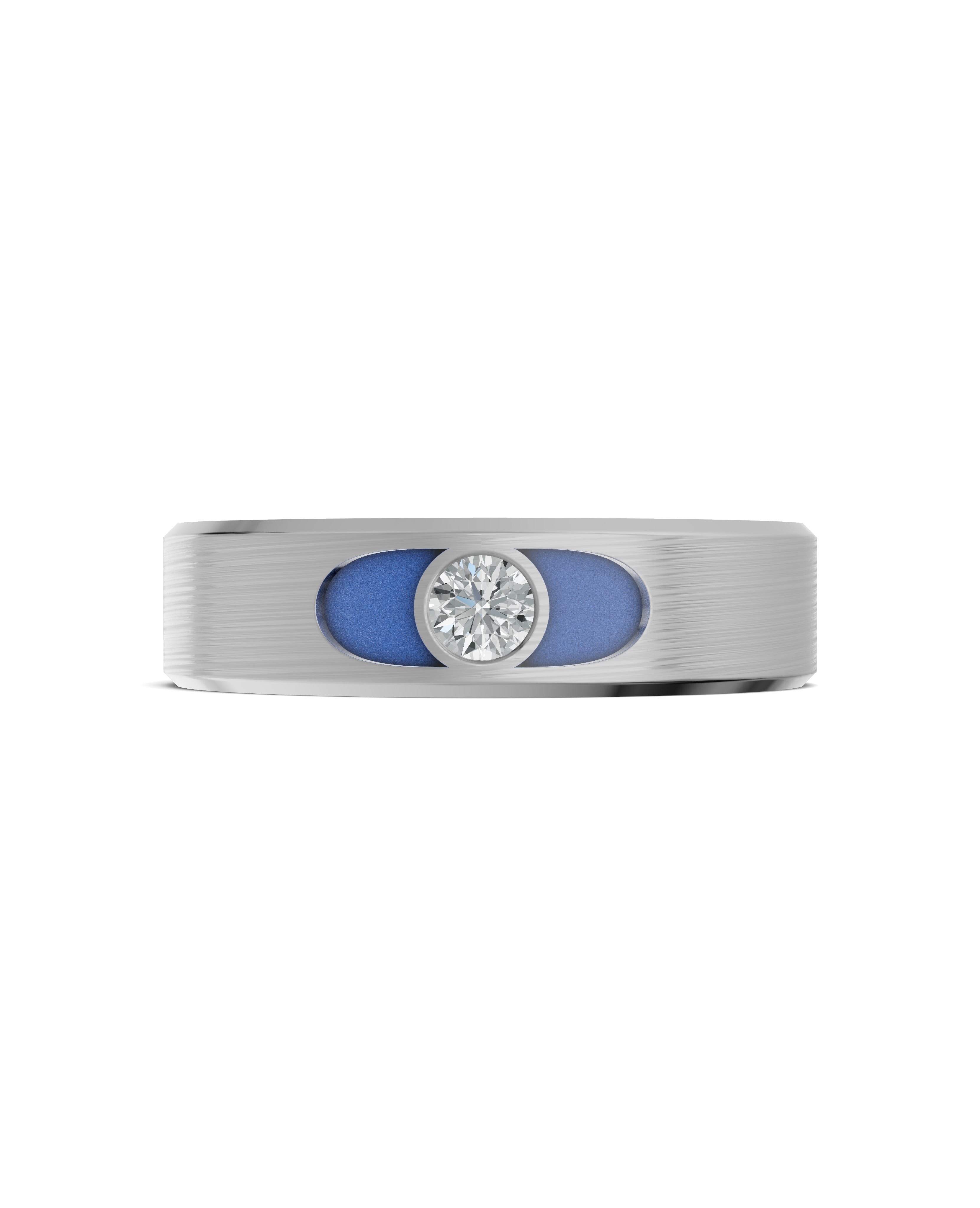Titanium and Lab-grown Ring