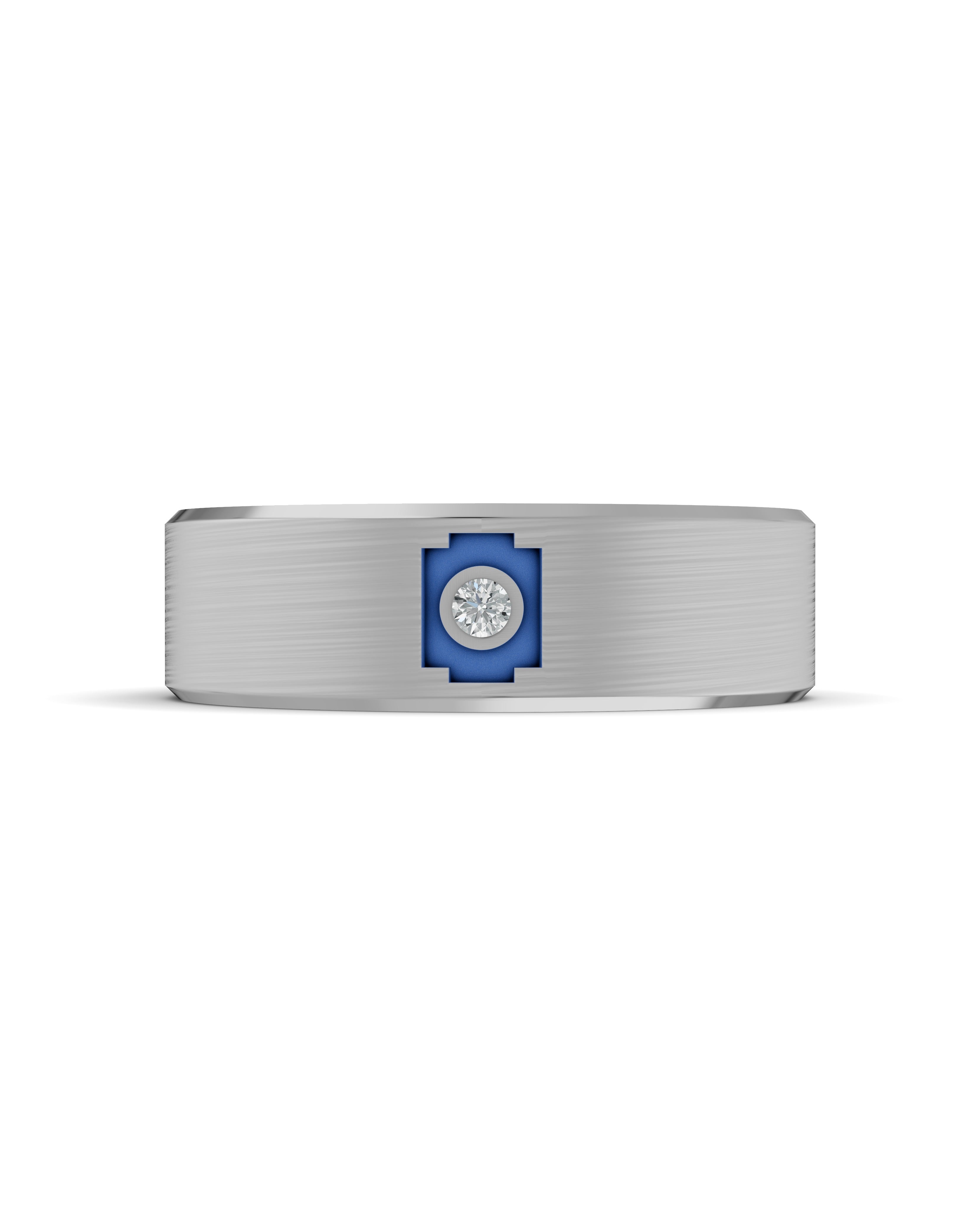 Titanium and Lab-grown Ring