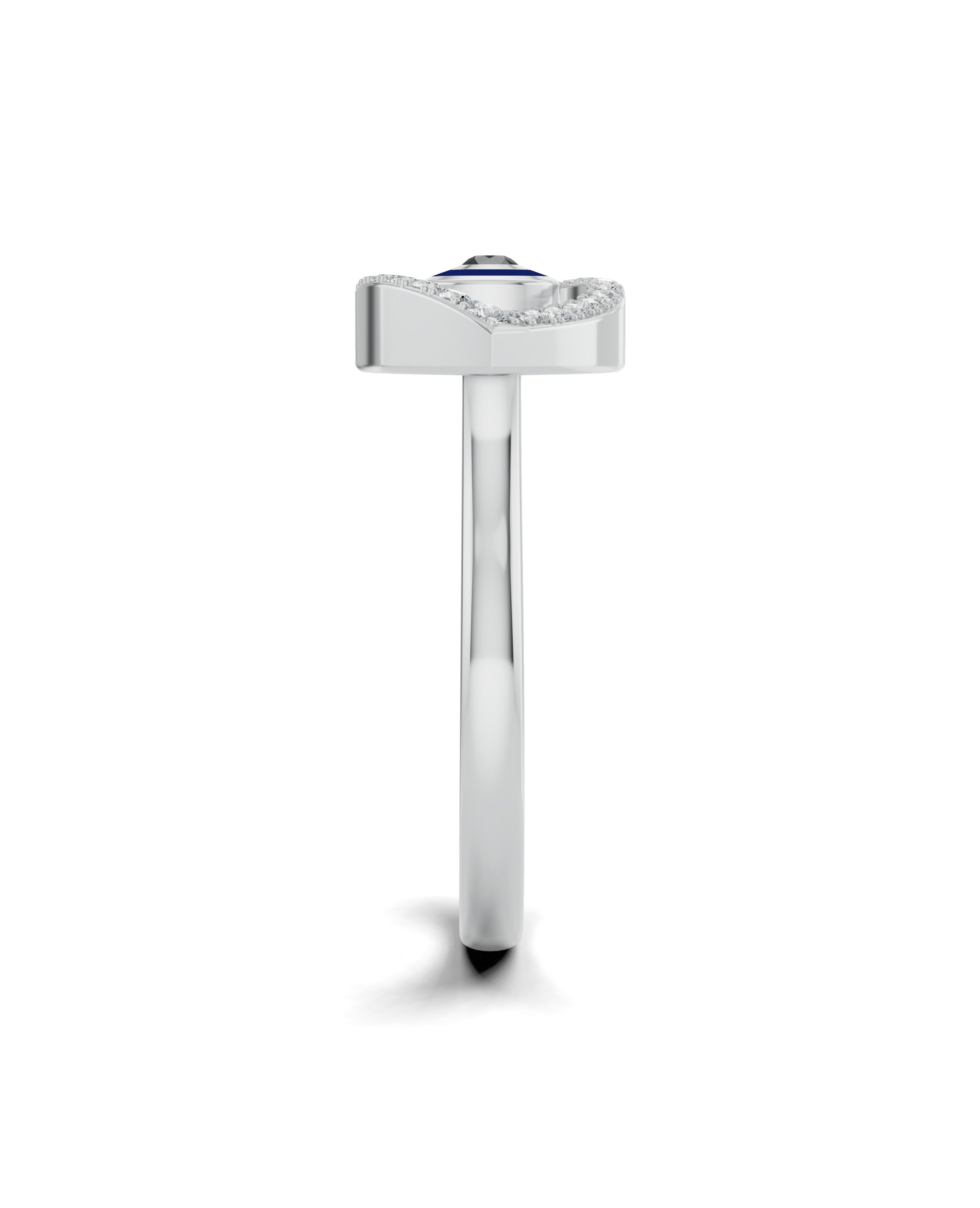 Platinized Sterling Silver