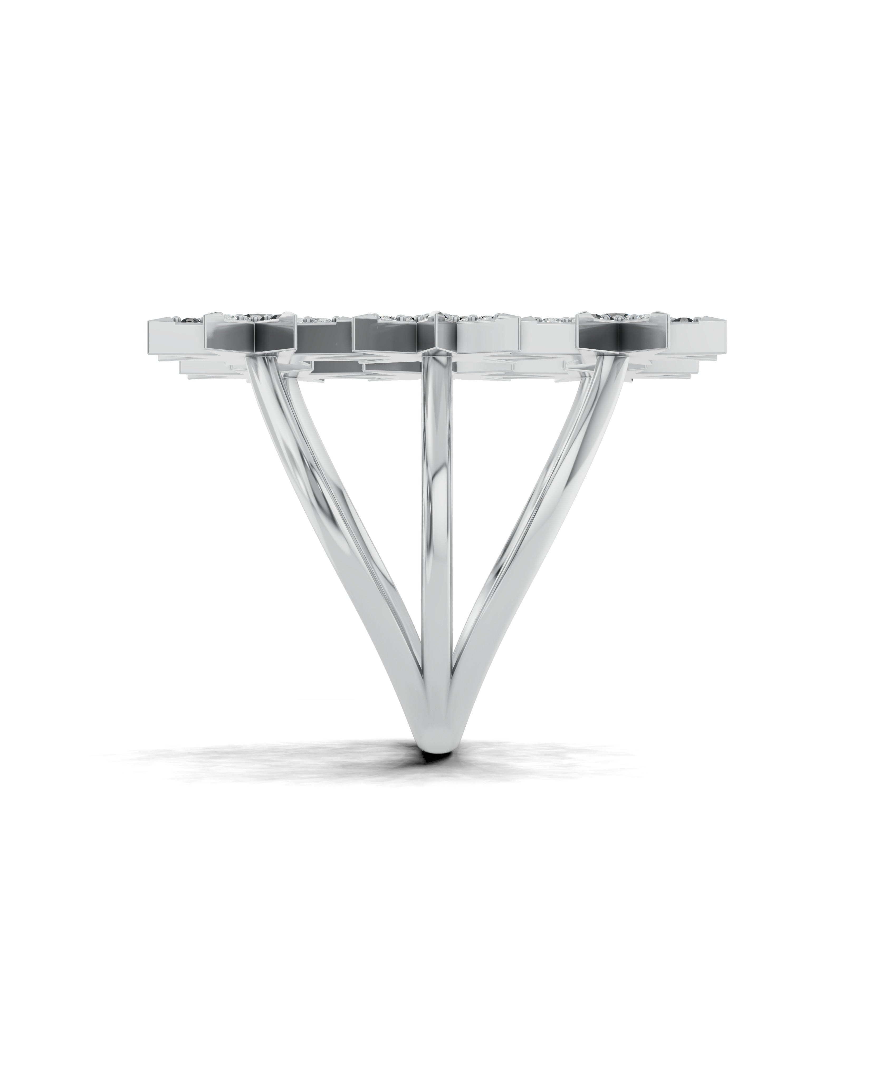 Platinized Sterling Silver