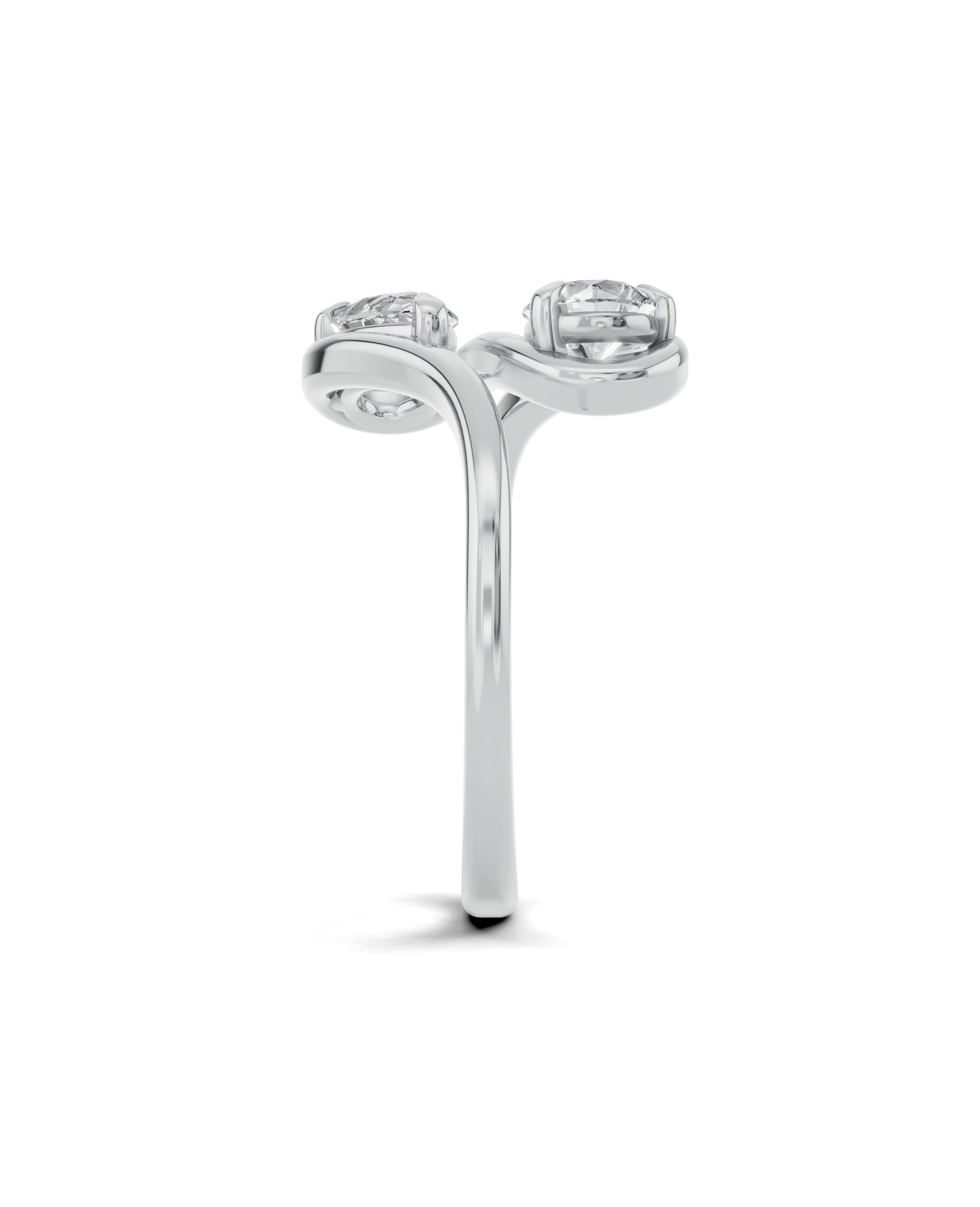 Platinized Sterling Silver