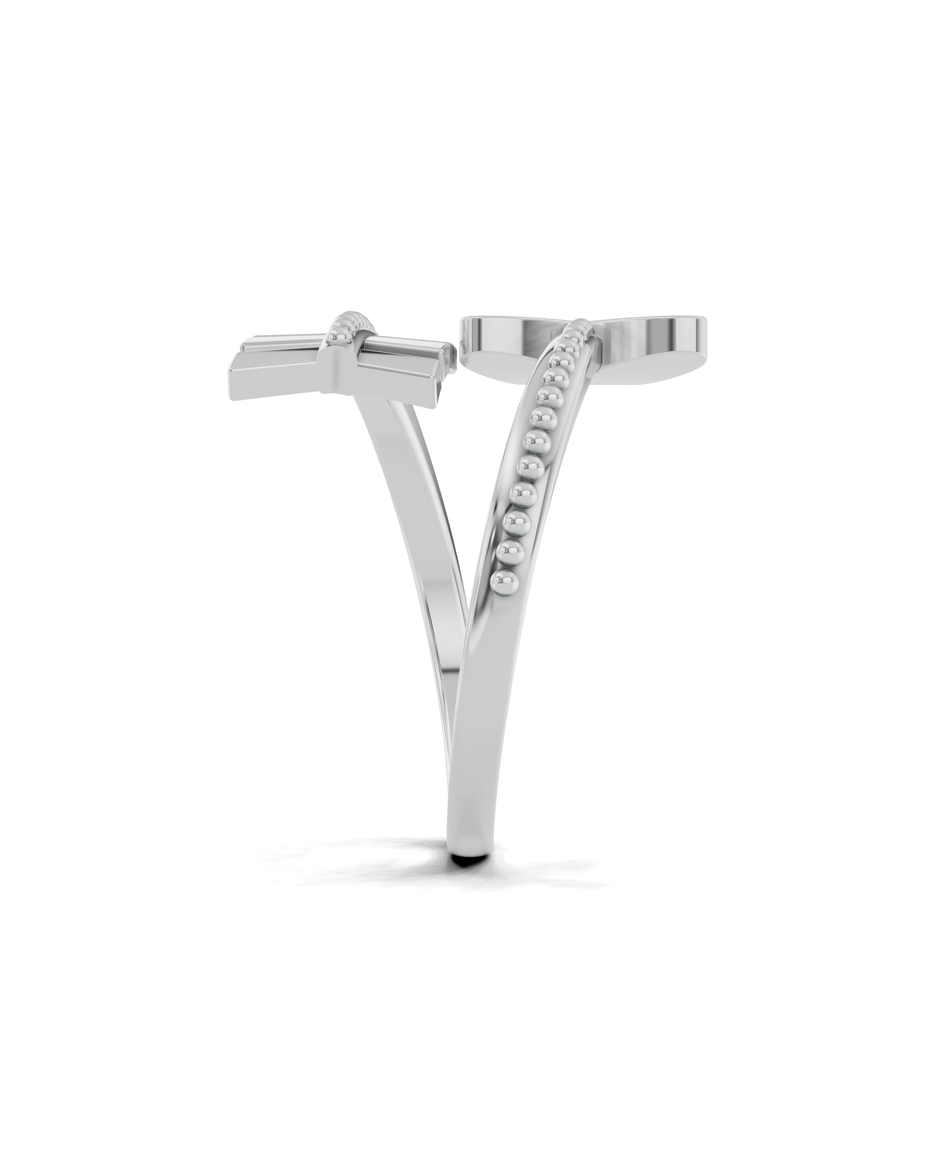 Platinized Sterling Silver