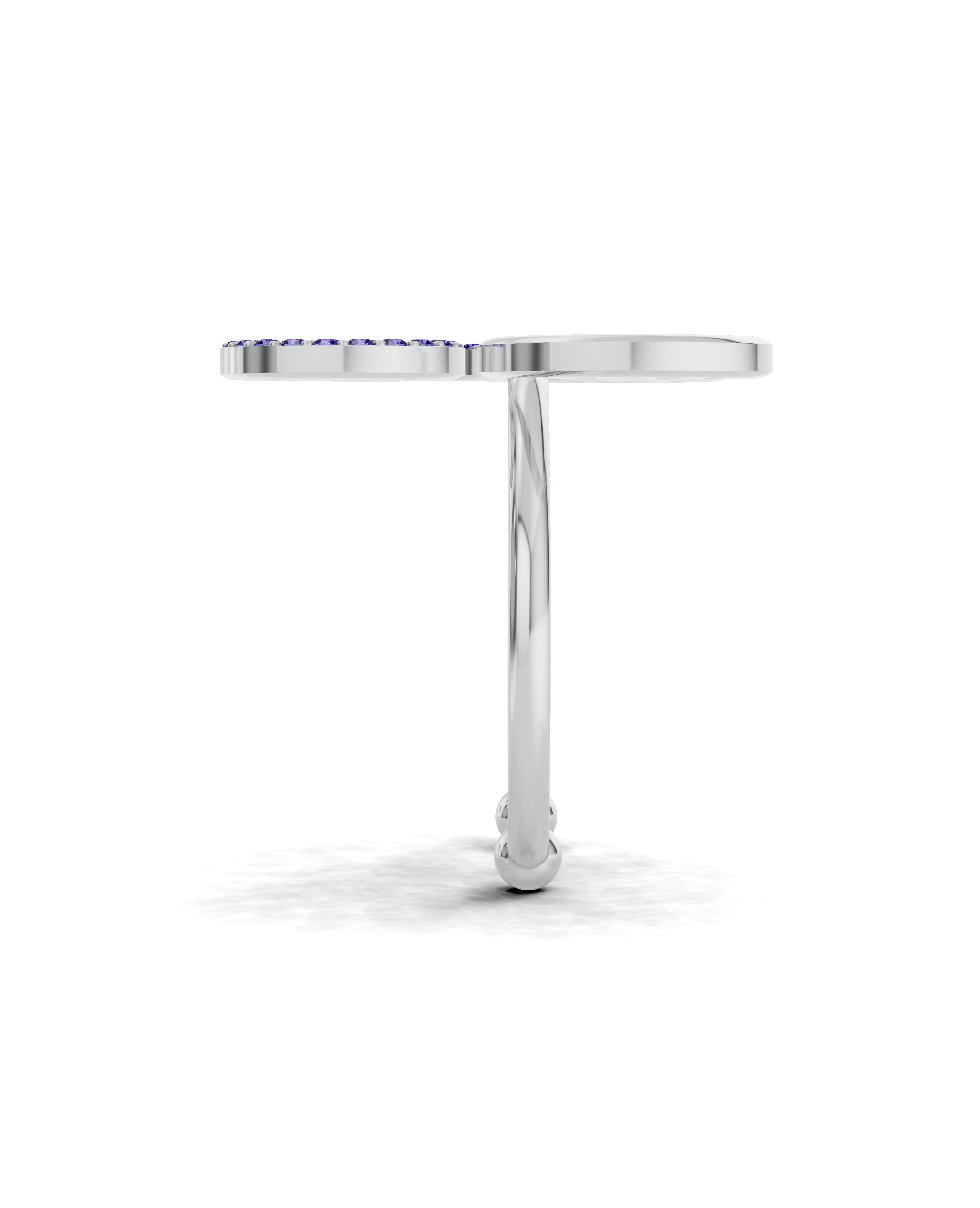 Platinized Sterling Silver