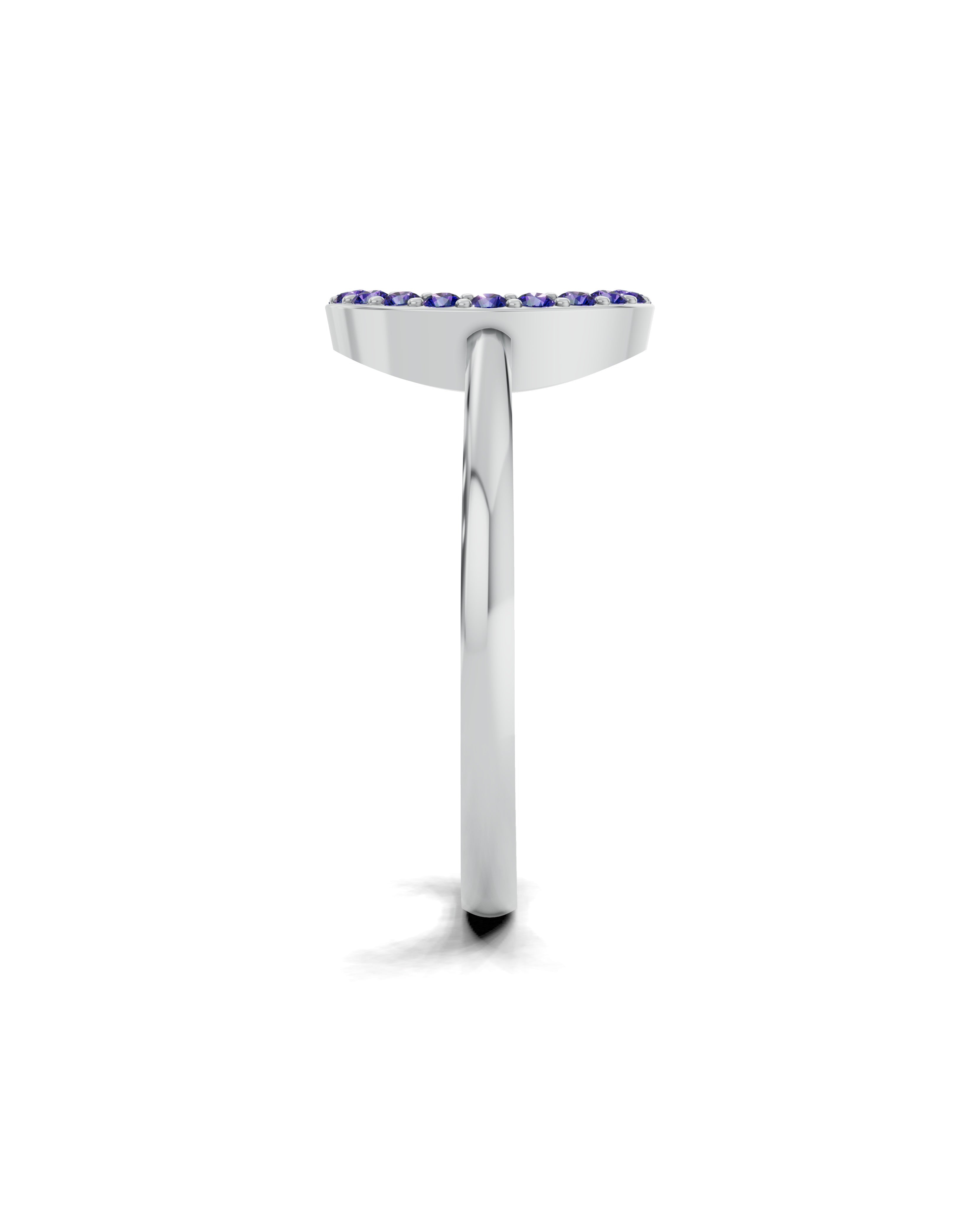 Platinized Sterling Silver