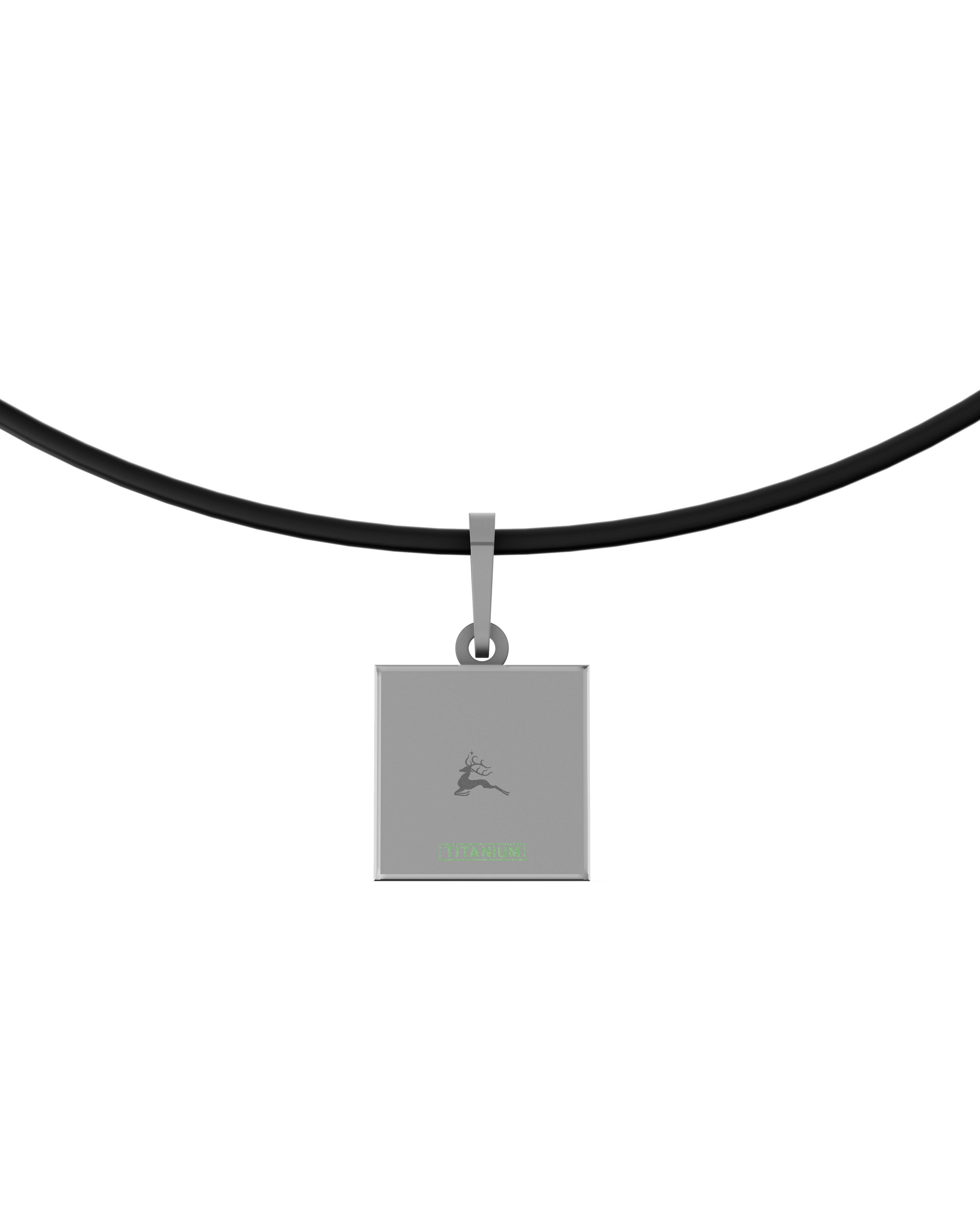 Titanium and Lab-grown Pendant