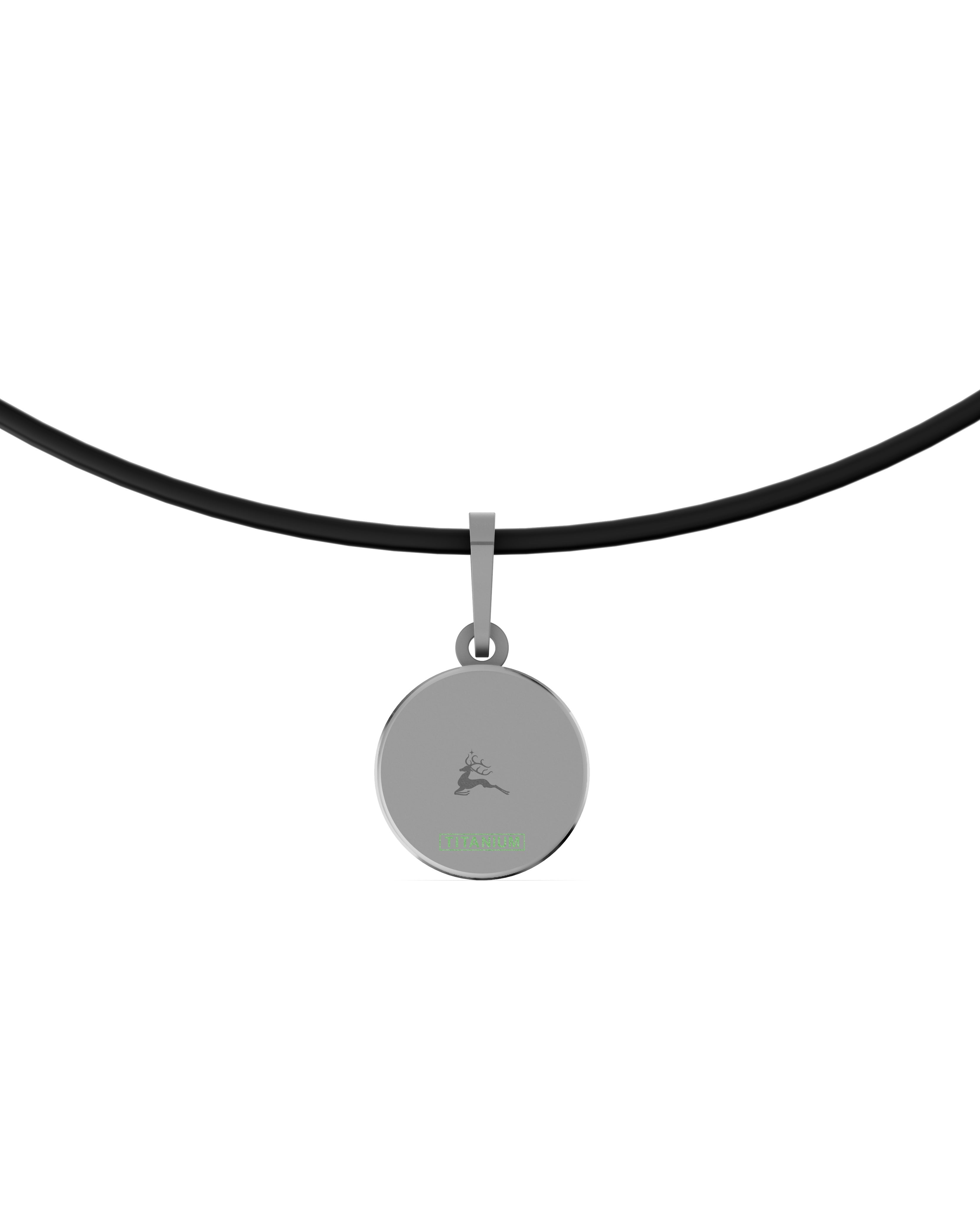Titanium and Lab-grown Pendant